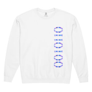 0010110 Light Codes Fleece Crewneck Sweatshirt 001