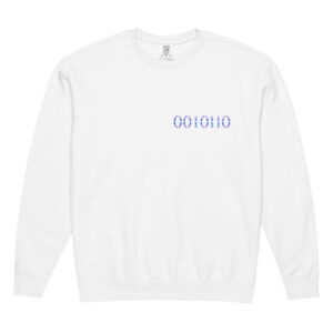 0010110 Light Codes Fleece Crewneck Sweatshirt 002