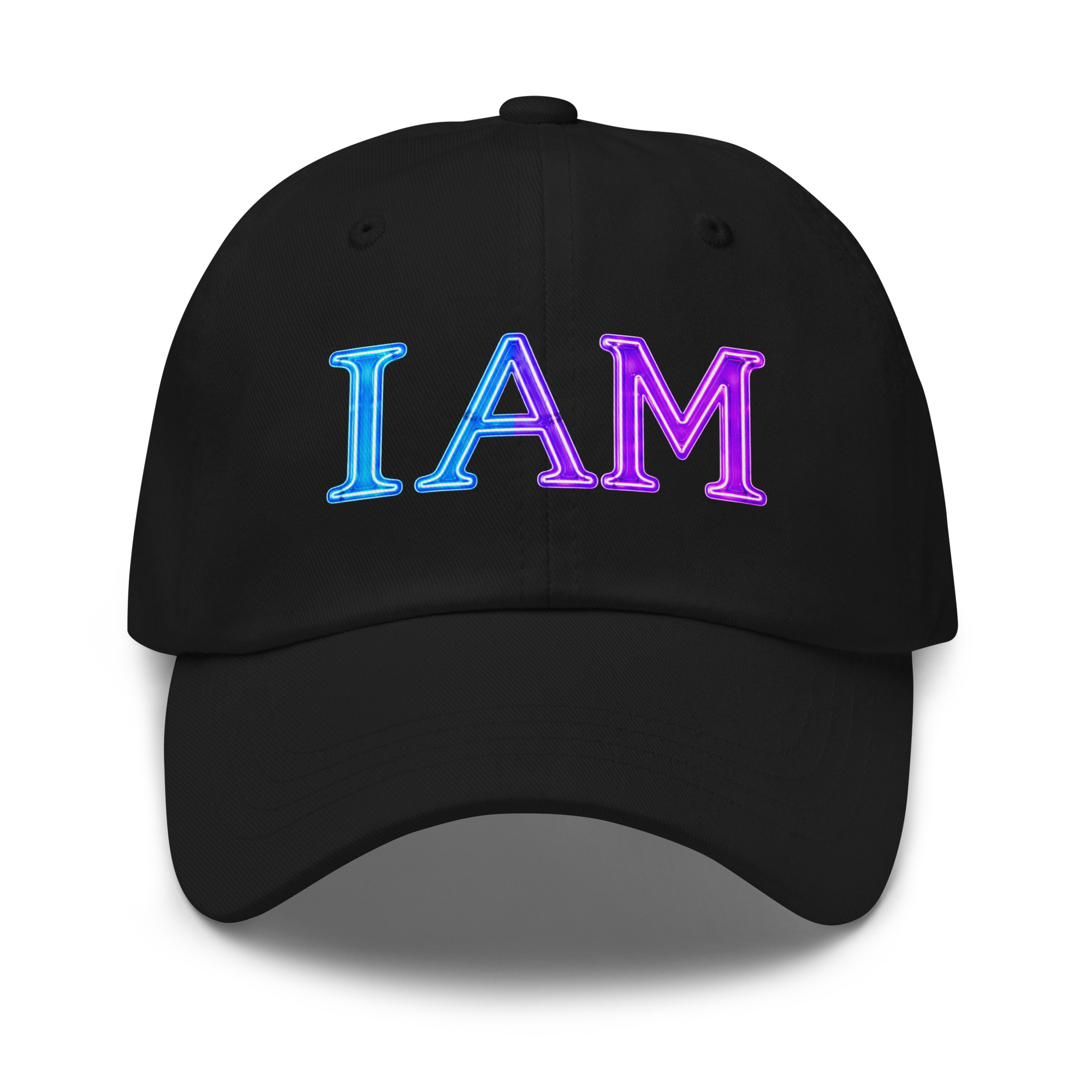 I AM Neon Dad Hat - Image 2