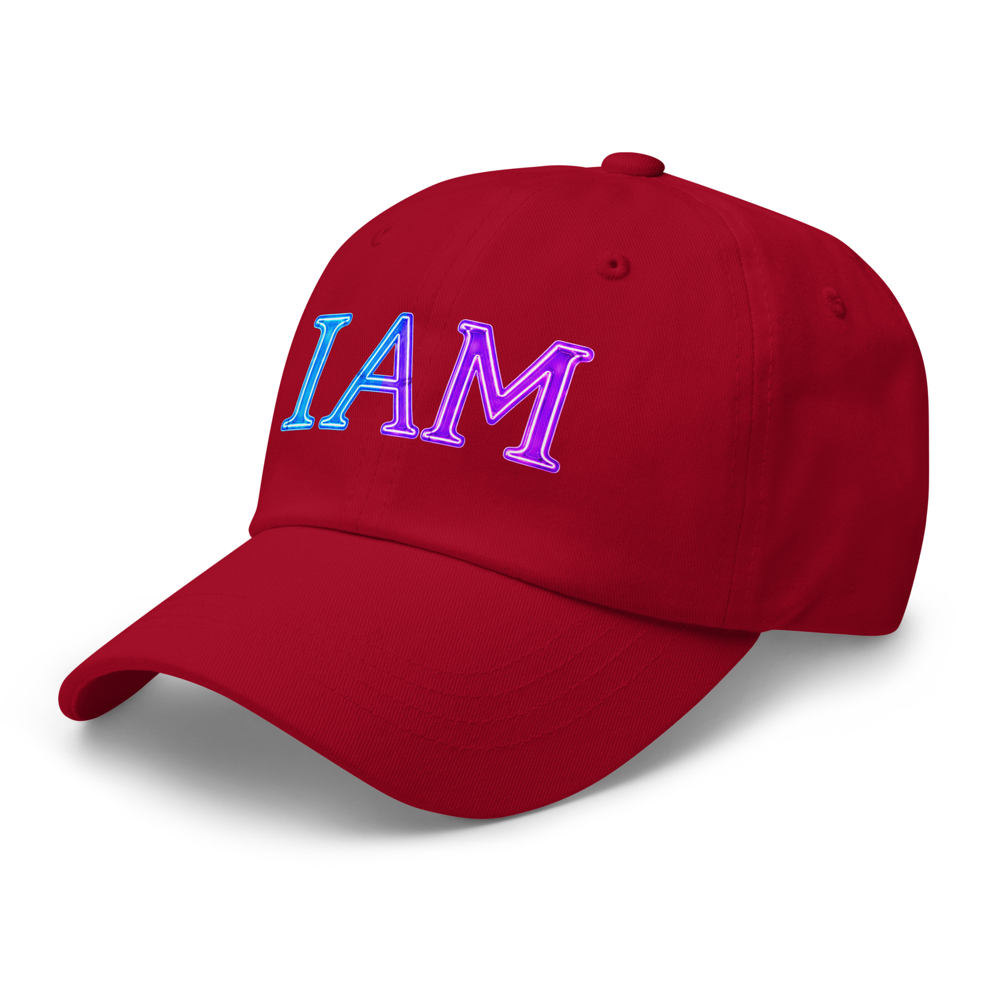I AM Neon Dad Hat - Image 53