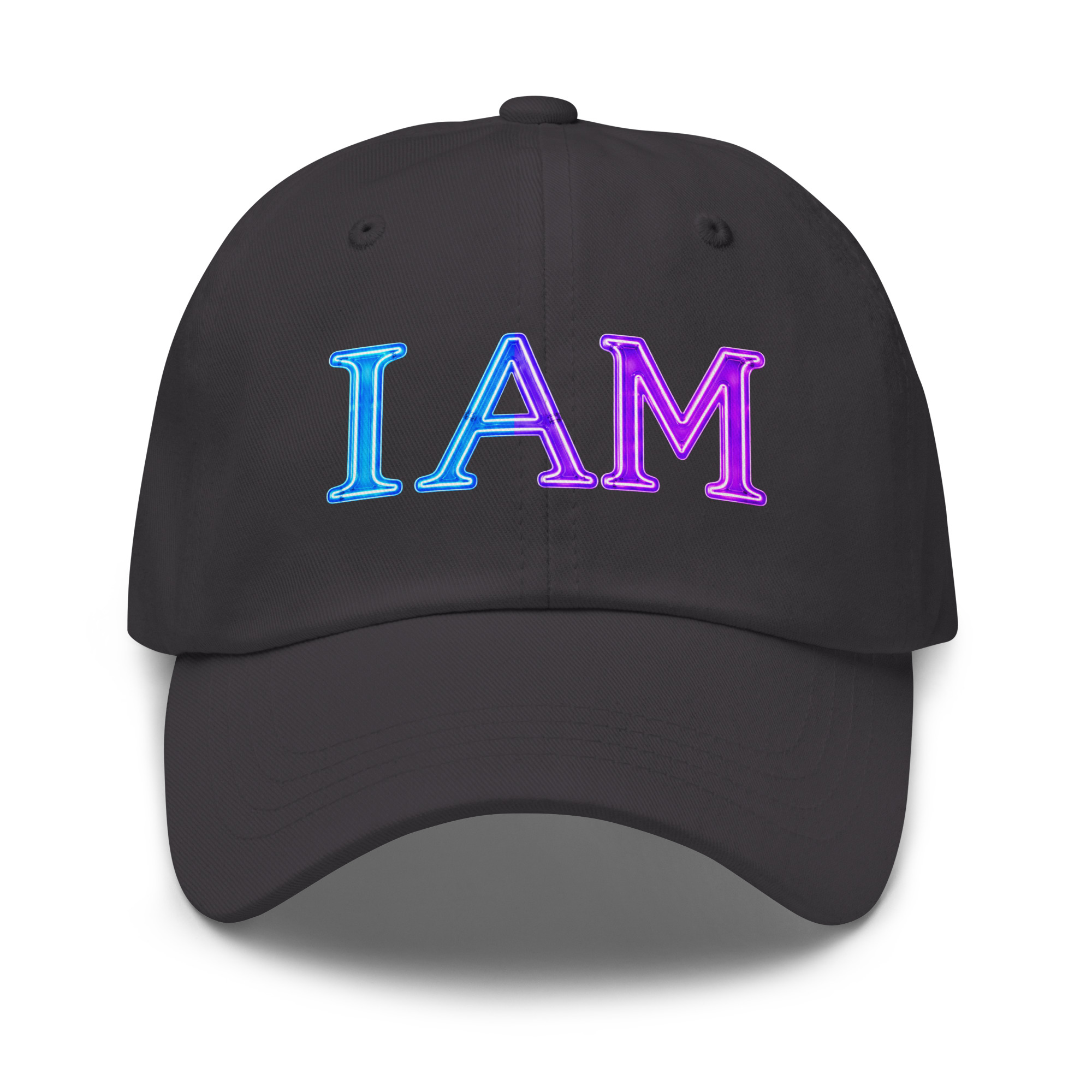I AM Neon Dad Hat - Image 5