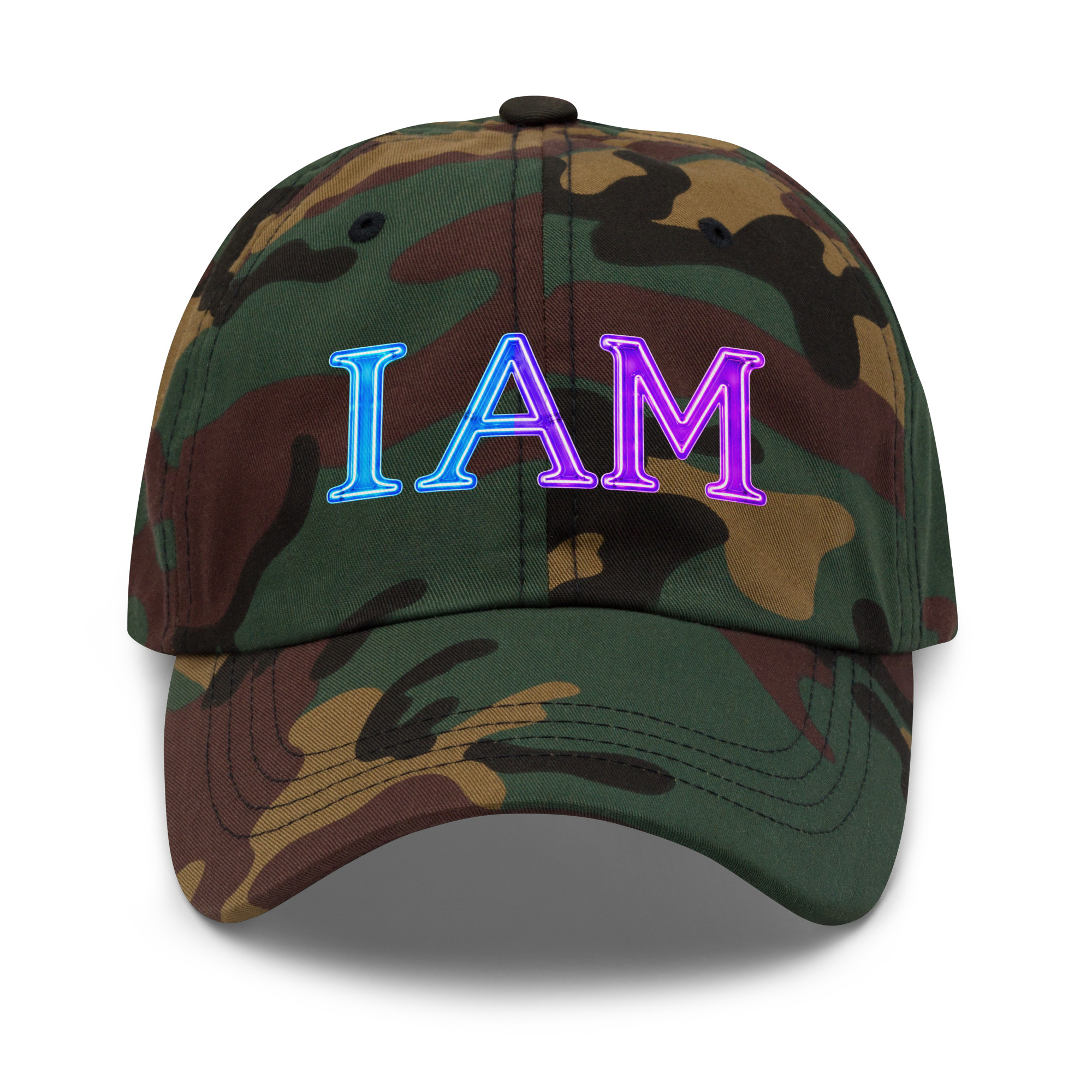 I AM Neon Dad Hat - Image 6