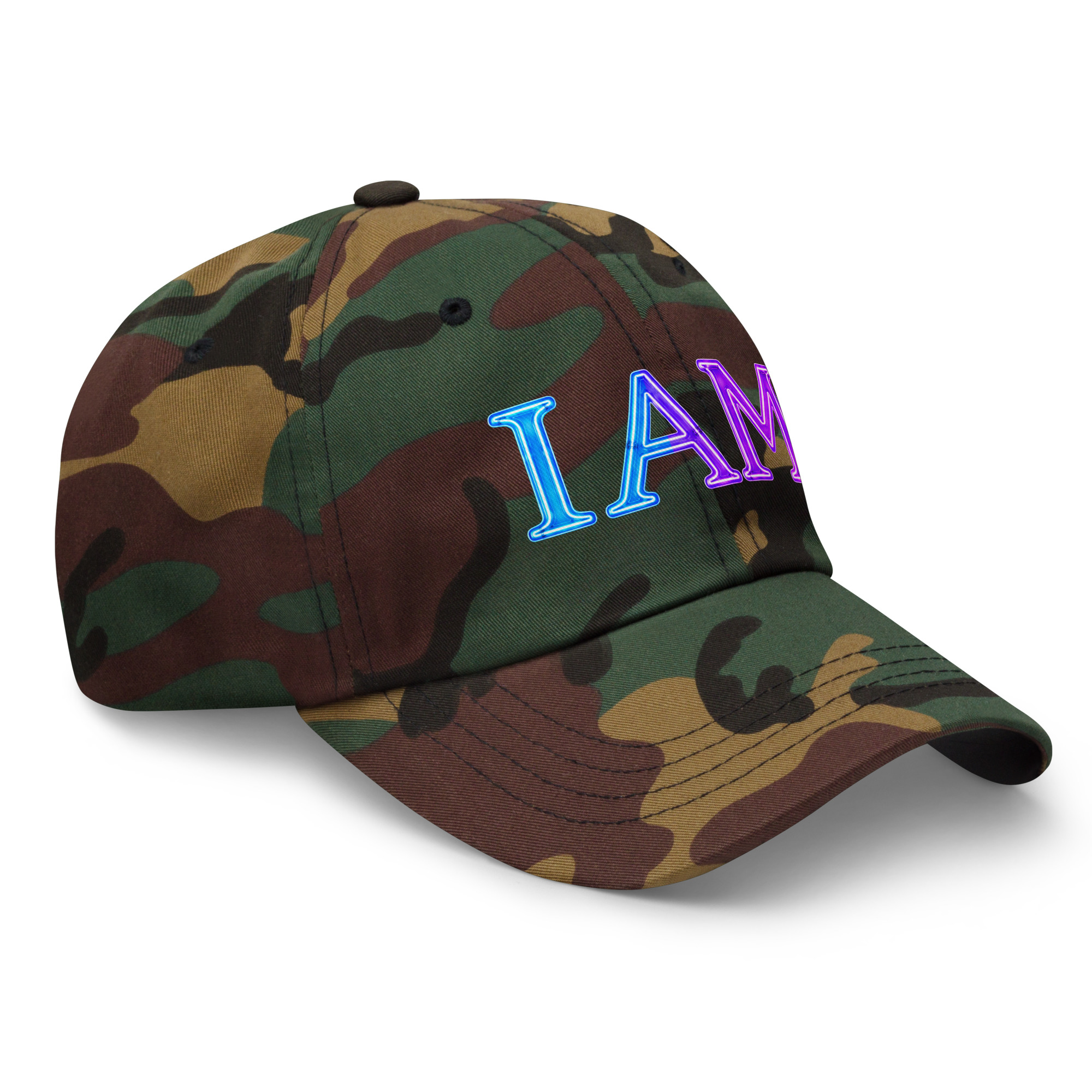 I AM Neon Dad Hat - Image 46