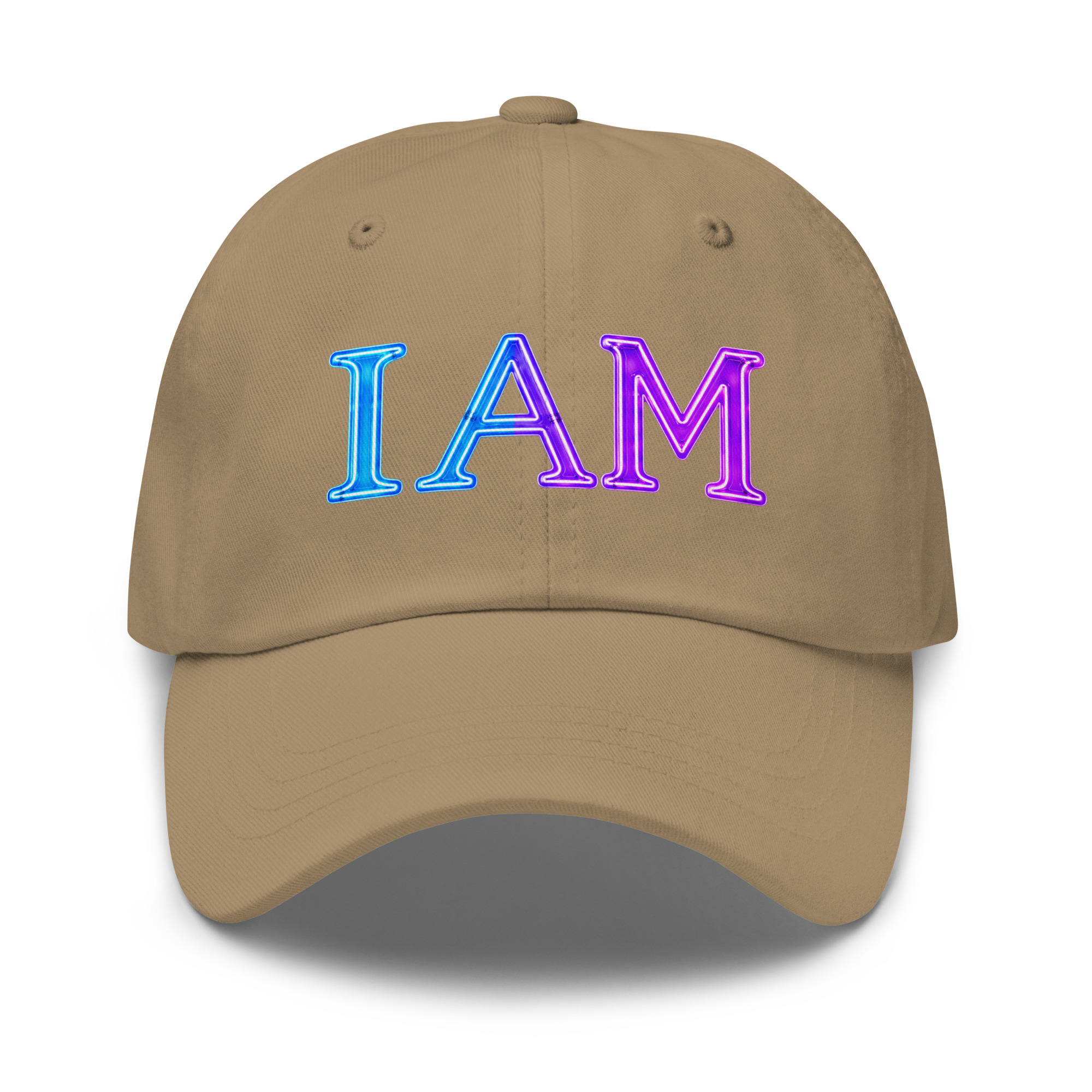 I AM Neon Dad Hat - Image 7