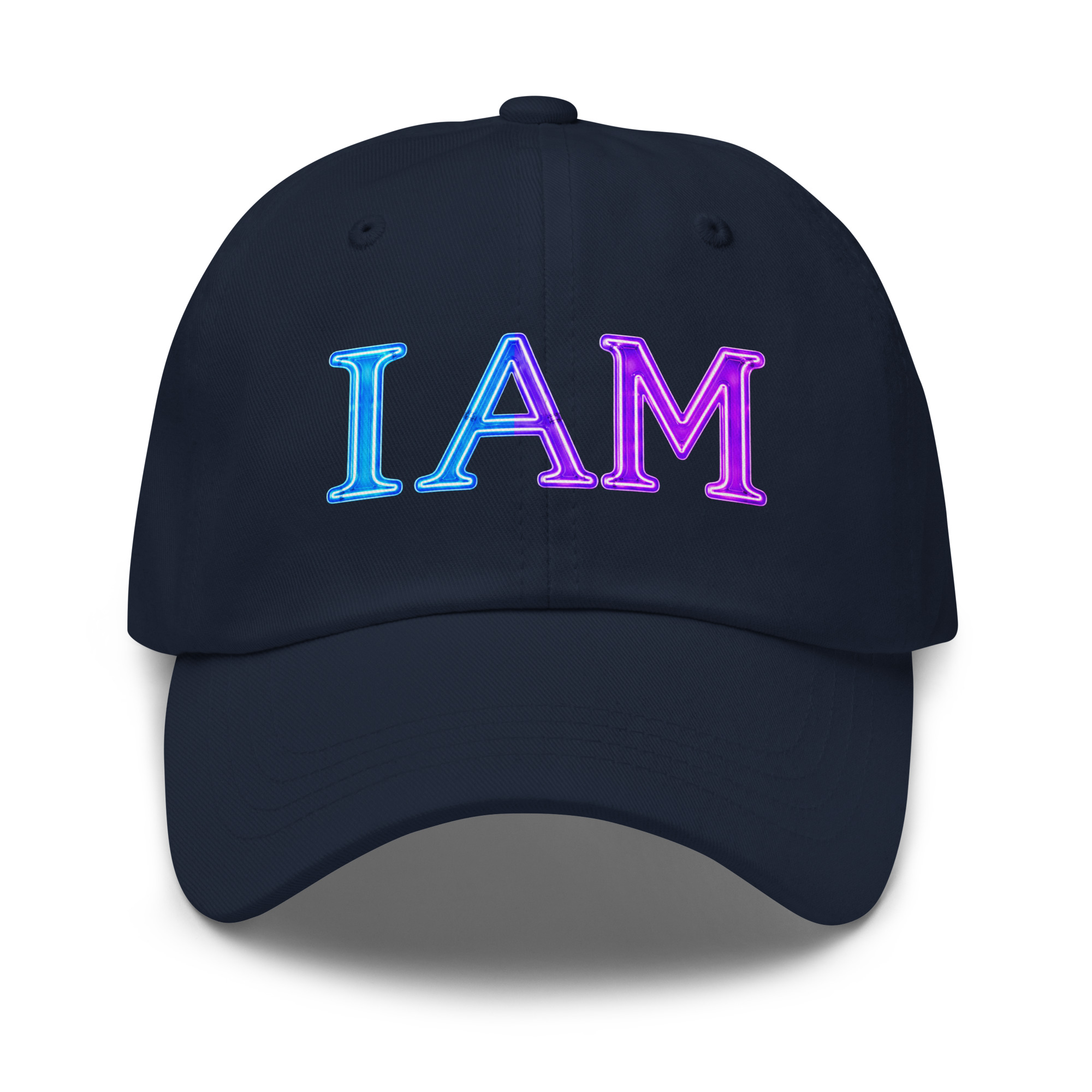 I AM Neon Dad Hat - Image 3