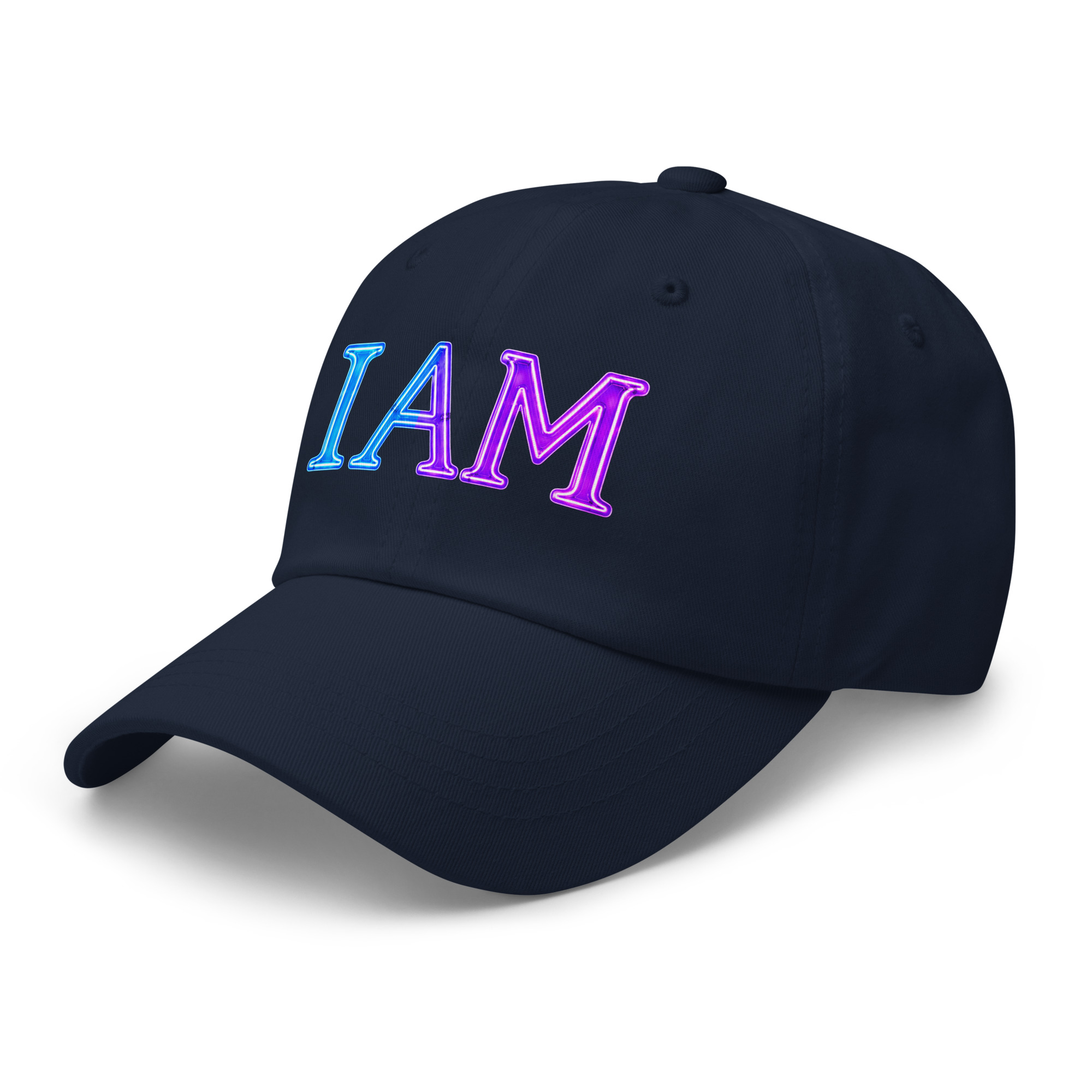 I AM Neon Dad Hat - Image 52