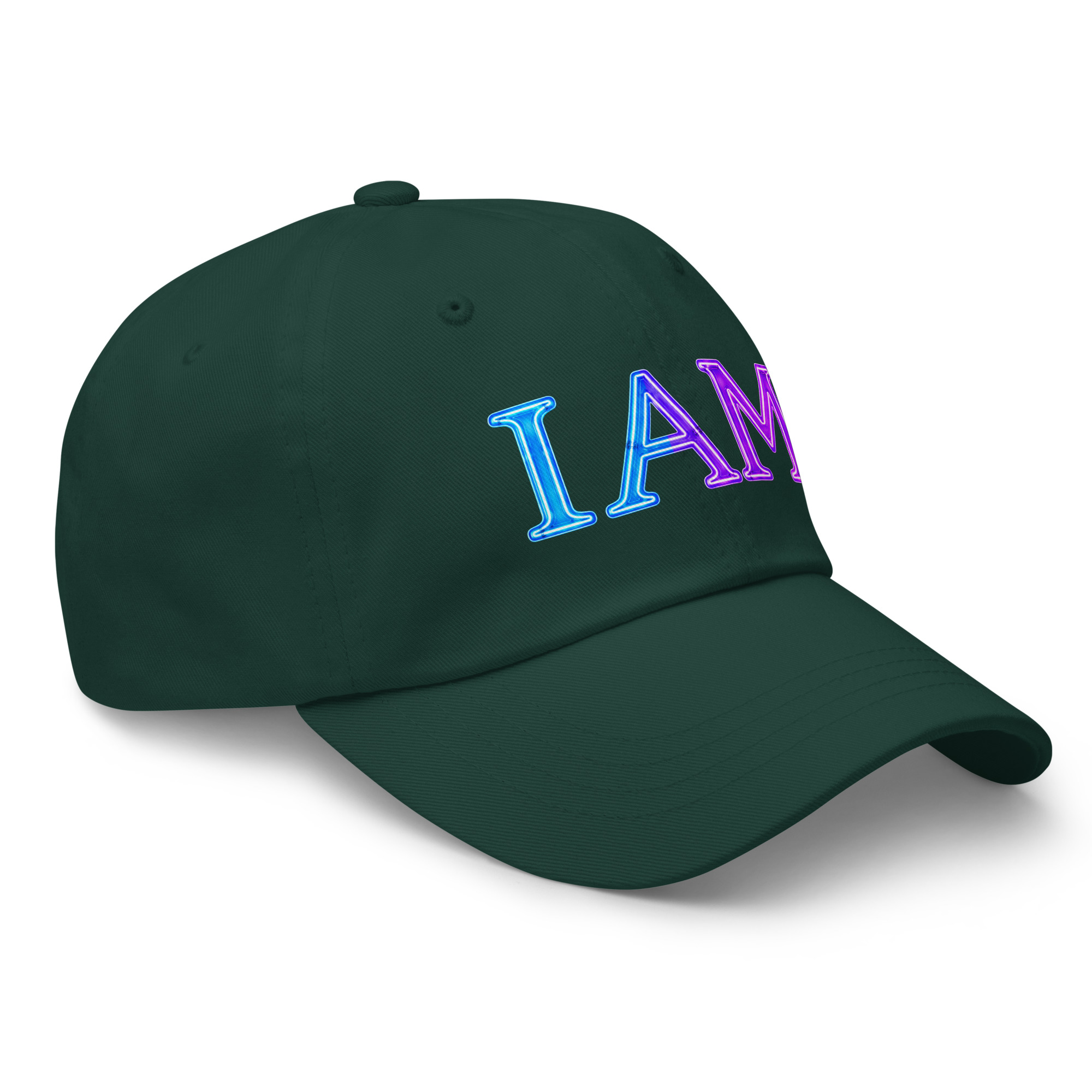 I AM Neon Dad Hat - Image 44