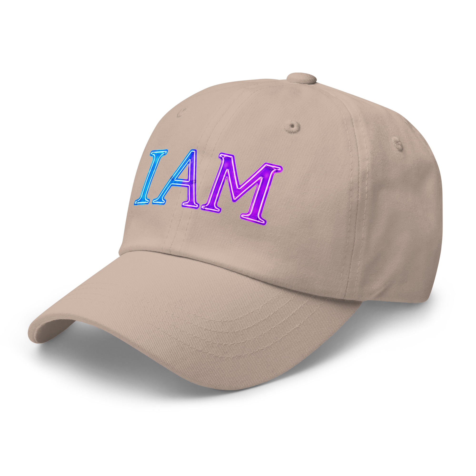 I AM Neon Dad Hat - Image 58