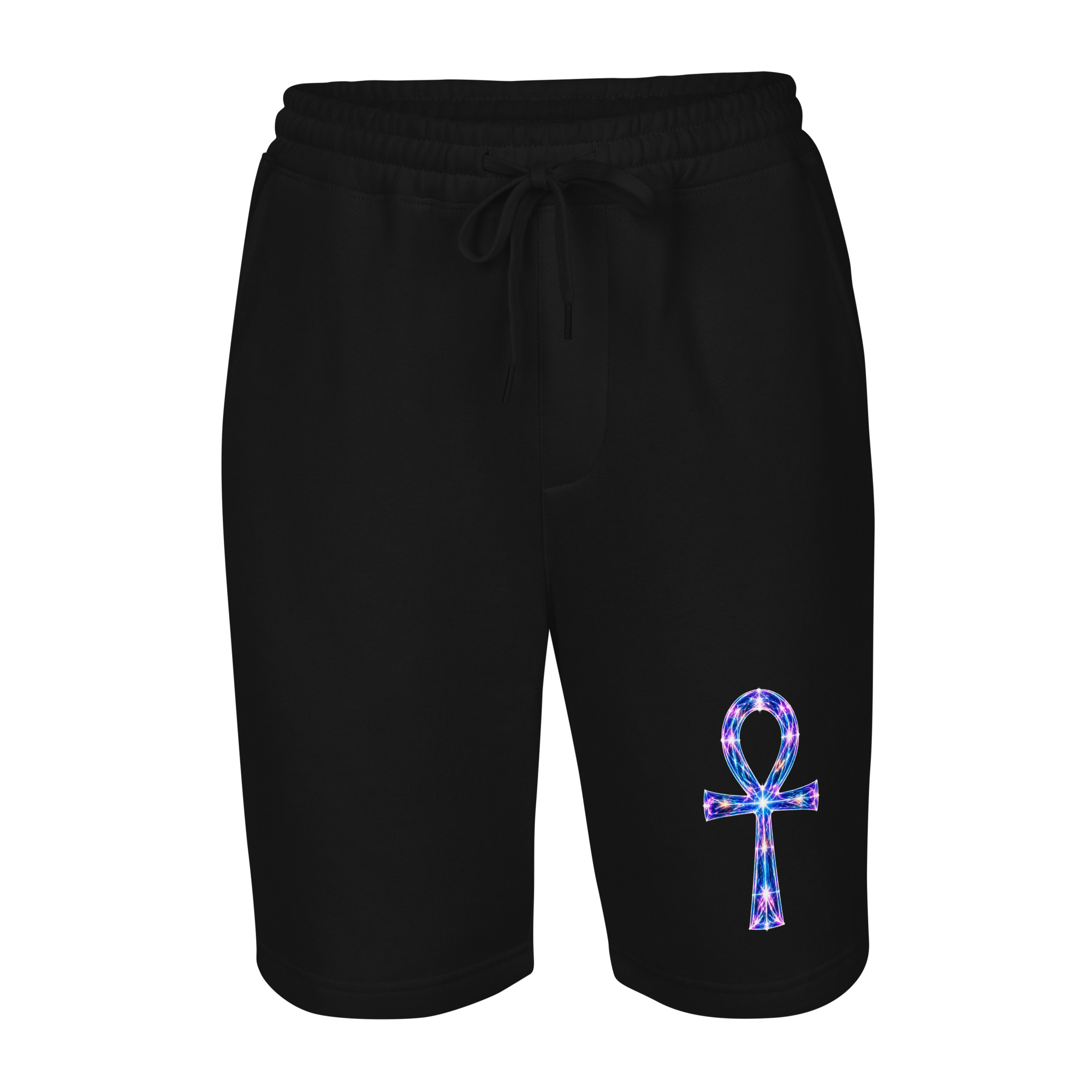 Ankh Light Codes Men's Fleece Shorts 001 - Image 2