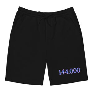 144,000 Light Codes Men's Fleece Shorts 001