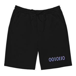 0010110 Light Codes Men's Fleece Shorts
