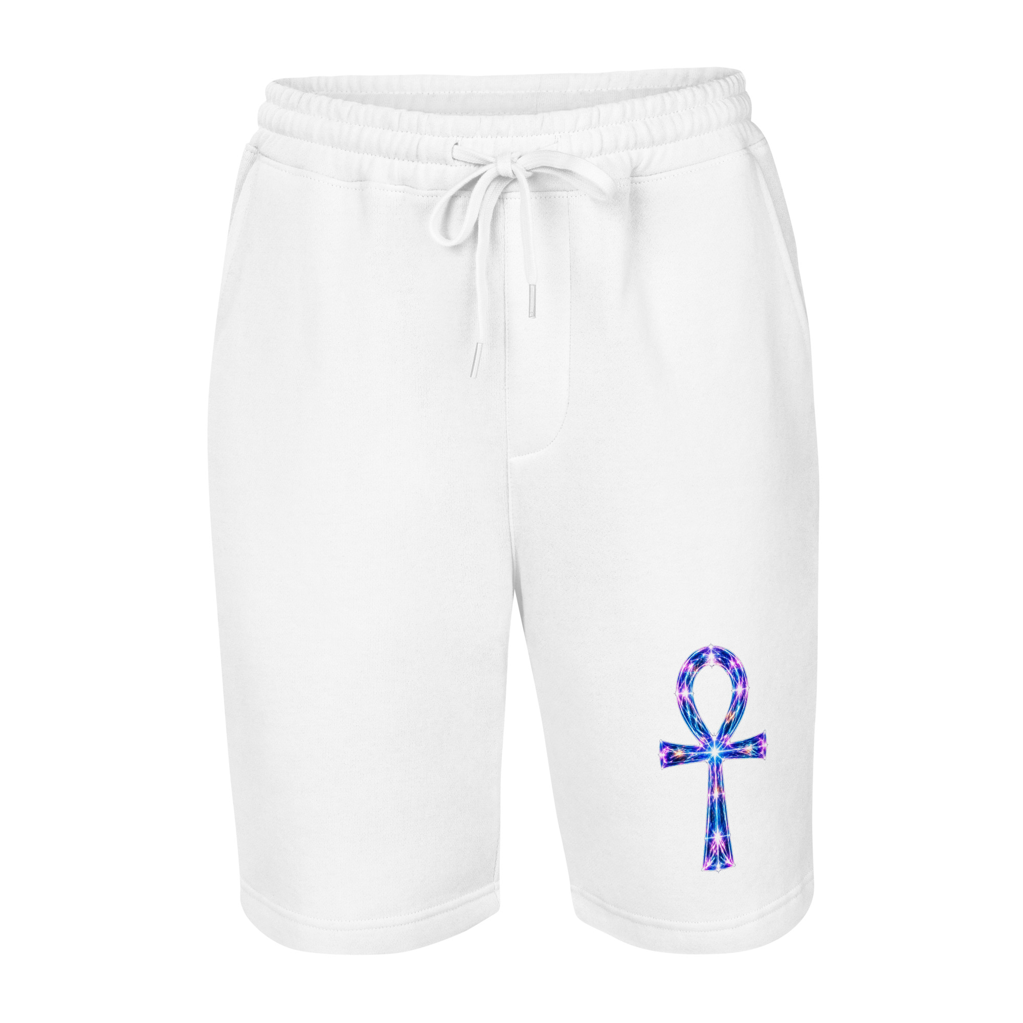 Ankh Light Codes Men's Fleece Shorts 001 - Image 4