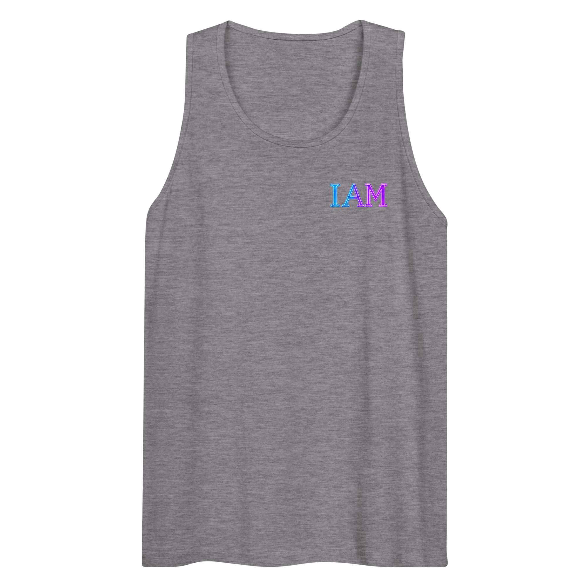 I AM Neon Men’s Premium Tank Top 002 - Image 35