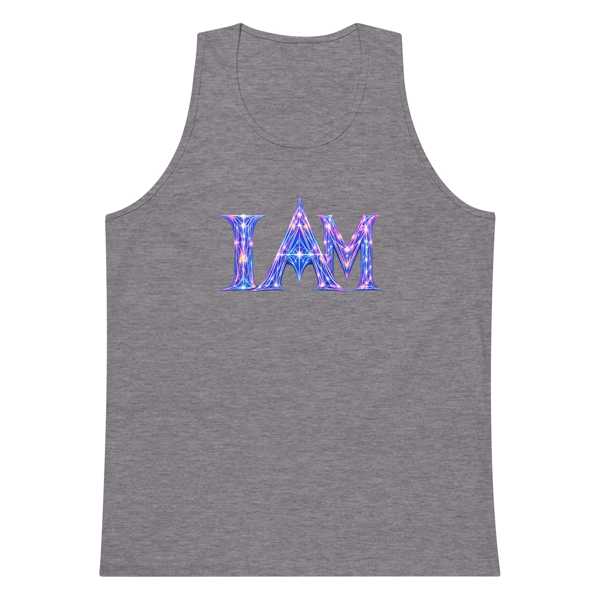 I AM Light Codes Men’s Premium Tank Top 001 - Image 9