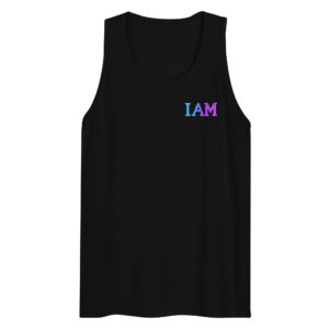 I AM Neon Men’s Premium Tank Top 002