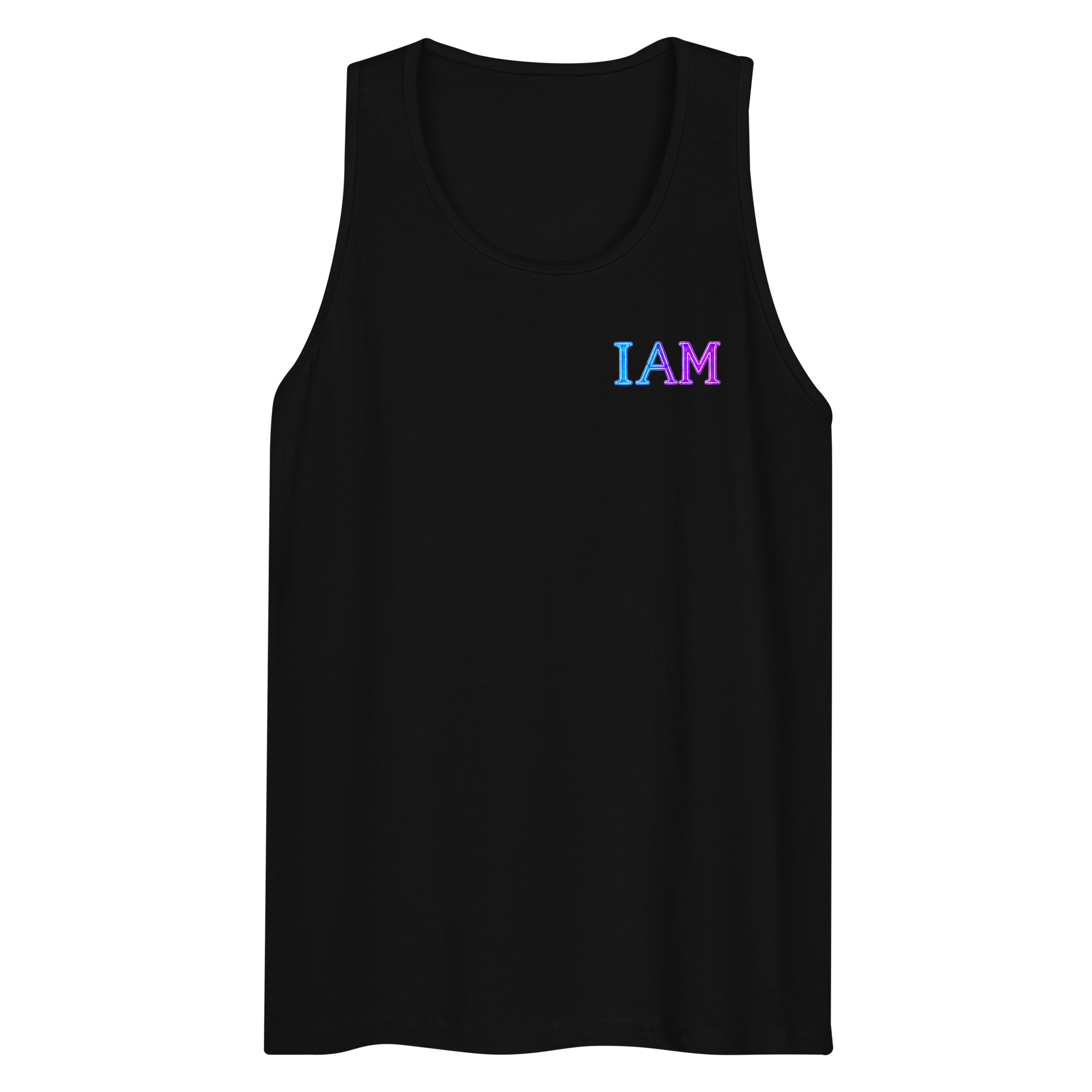 I AM Neon Men’s Premium Tank Top 002