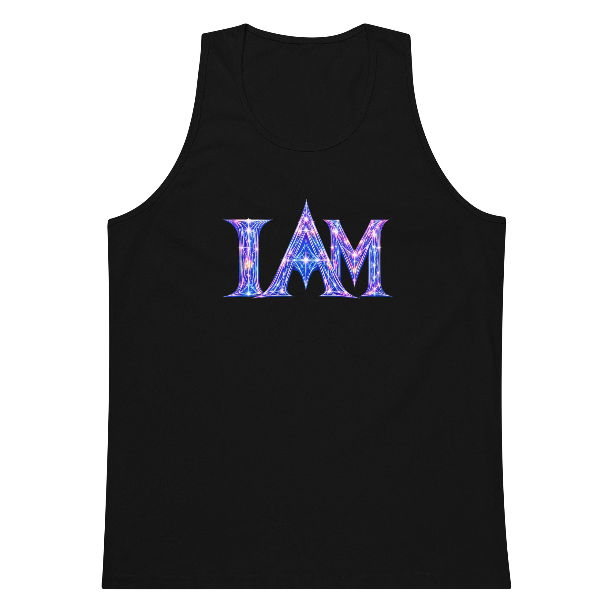 I AM Light Codes Men’s Premium Tank Top 001 - Image 2
