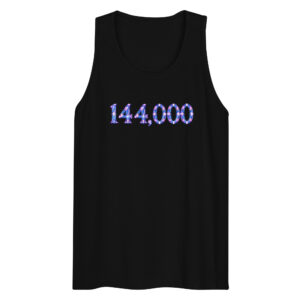 144,000 Light Codes Men’s Premium Tank Top 001