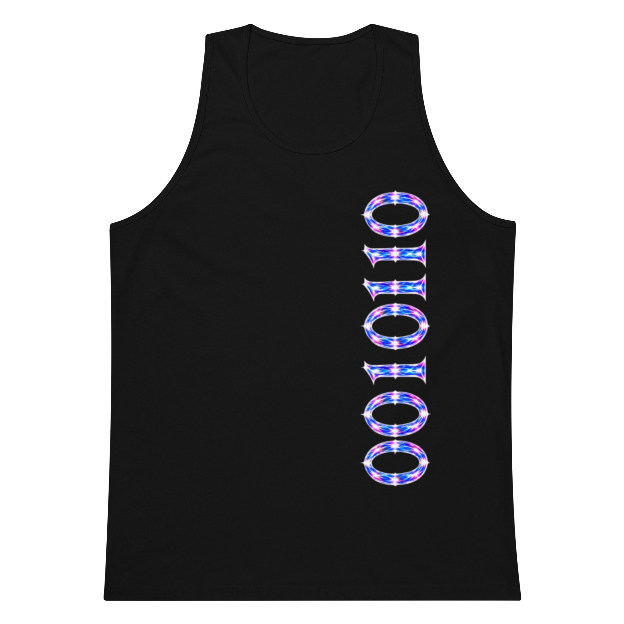 0010110 Light Codes Men’s Premium Tank Top 003 - Image 2