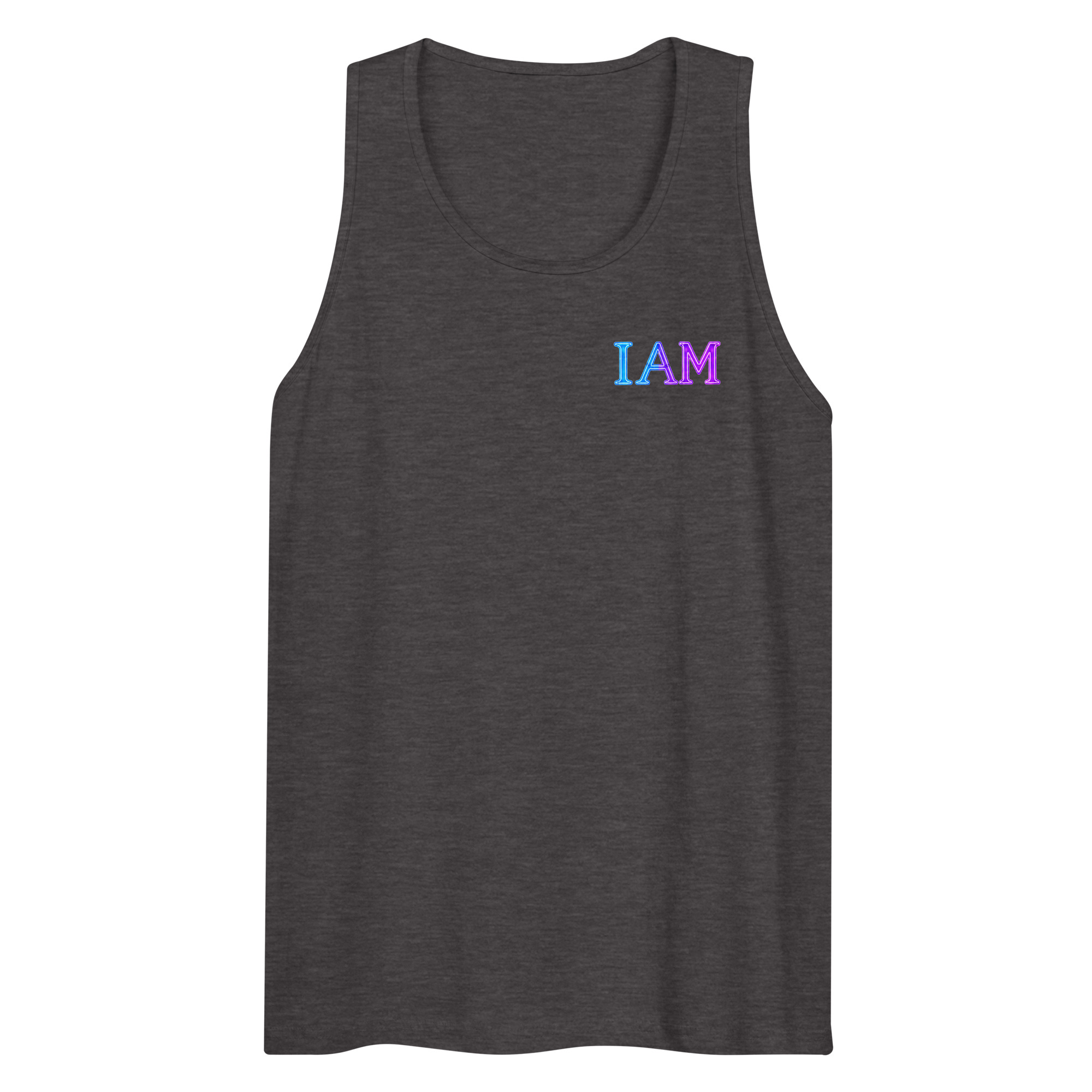 I AM Neon Men’s Premium Tank Top 002 - Image 31