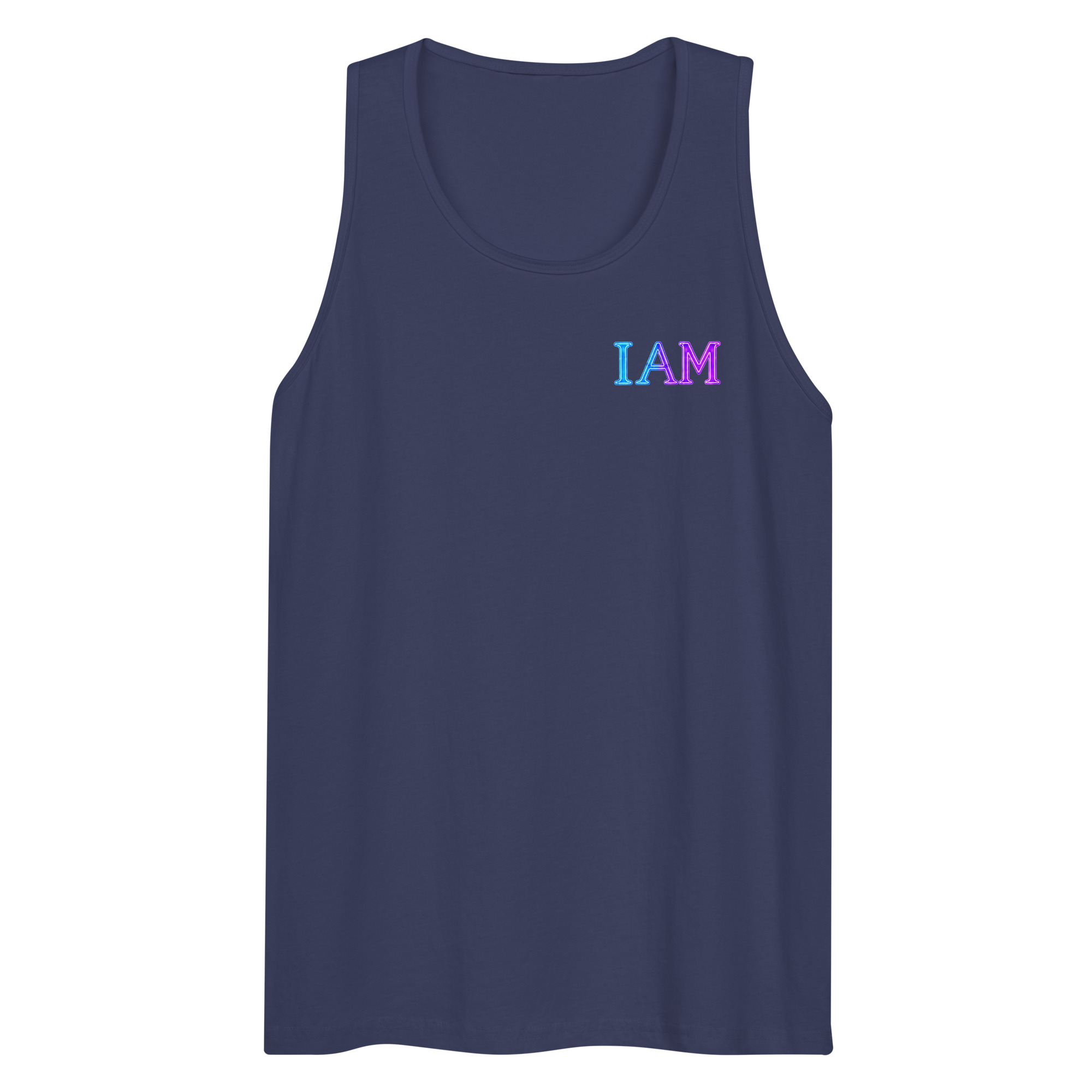 I AM Neon Men’s Premium Tank Top 002 - Image 32