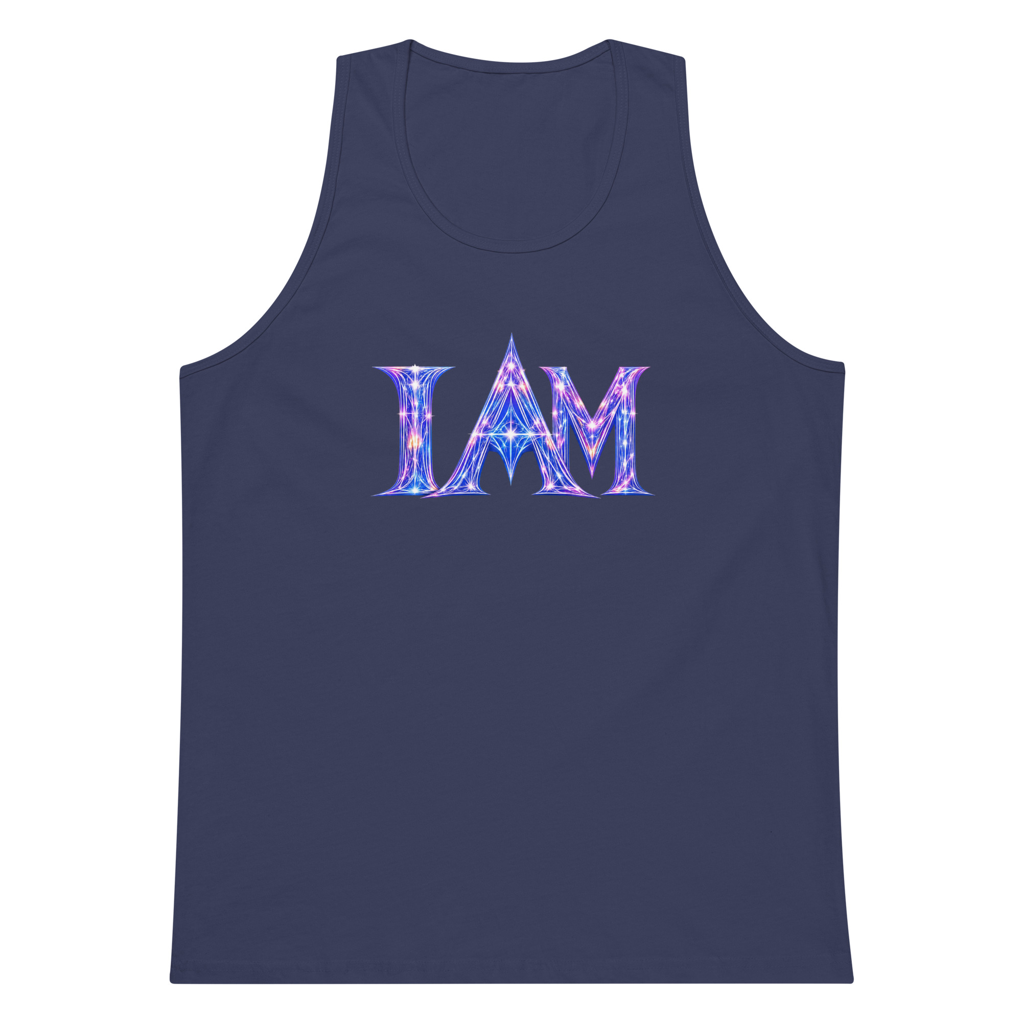 I AM Light Codes Men’s Premium Tank Top 001 - Image 6