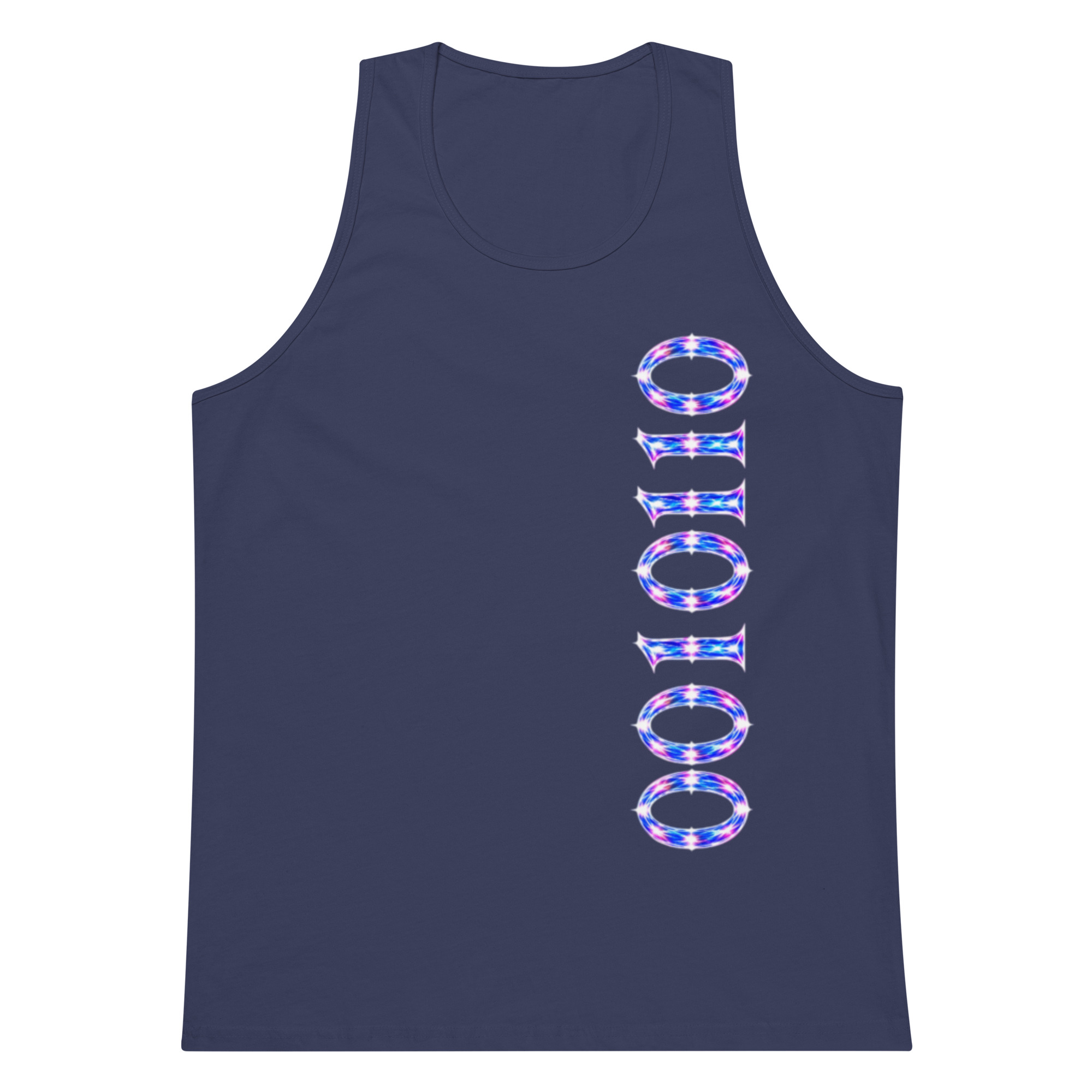 0010110 Light Codes Men’s Premium Tank Top 003 - Image 7