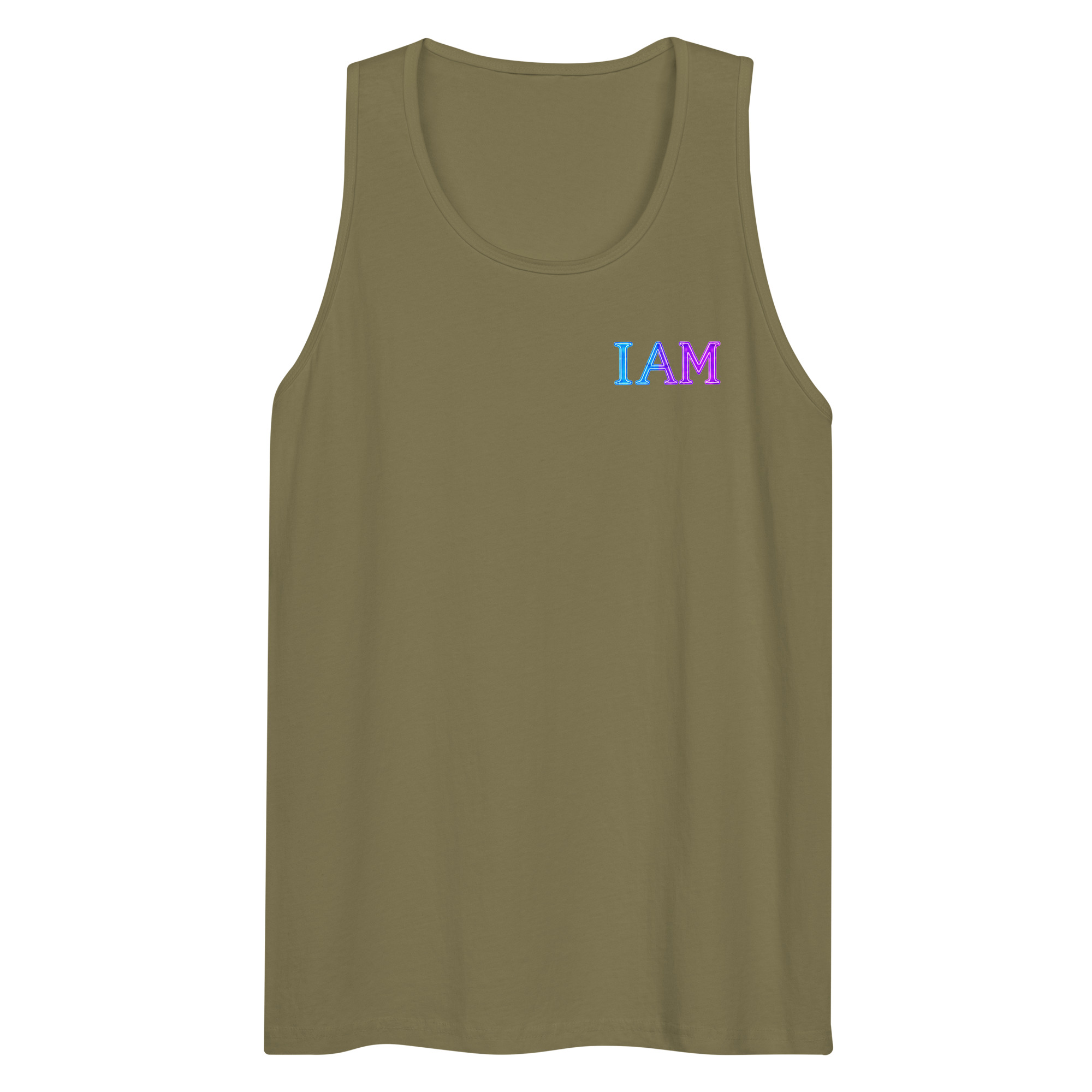 I AM Neon Men’s Premium Tank Top 002 - Image 33