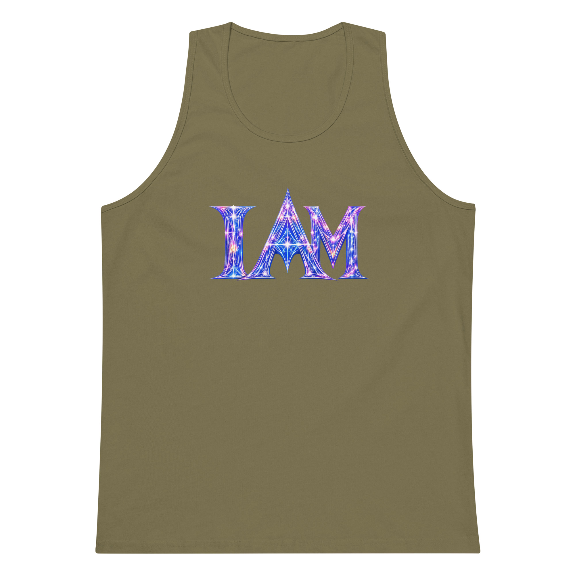 I AM Light Codes Men’s Premium Tank Top 001 - Image 7