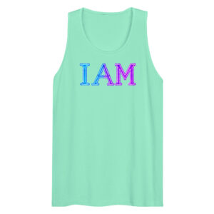 I AM Neon Men’s Premium Tank Top 001