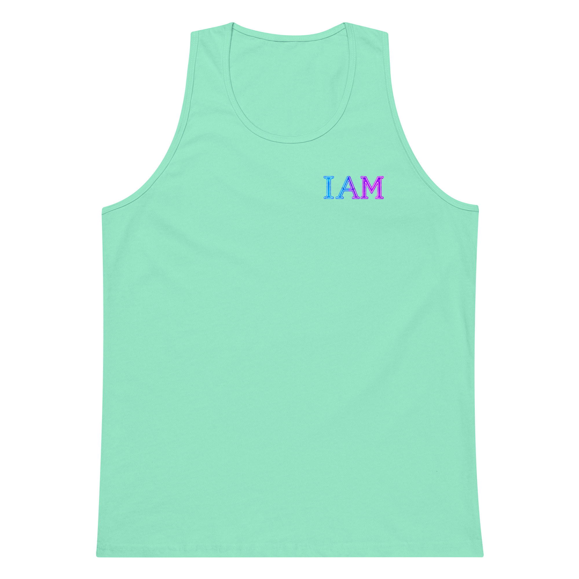 I AM Neon Men’s Premium Tank Top 002 - Image 13