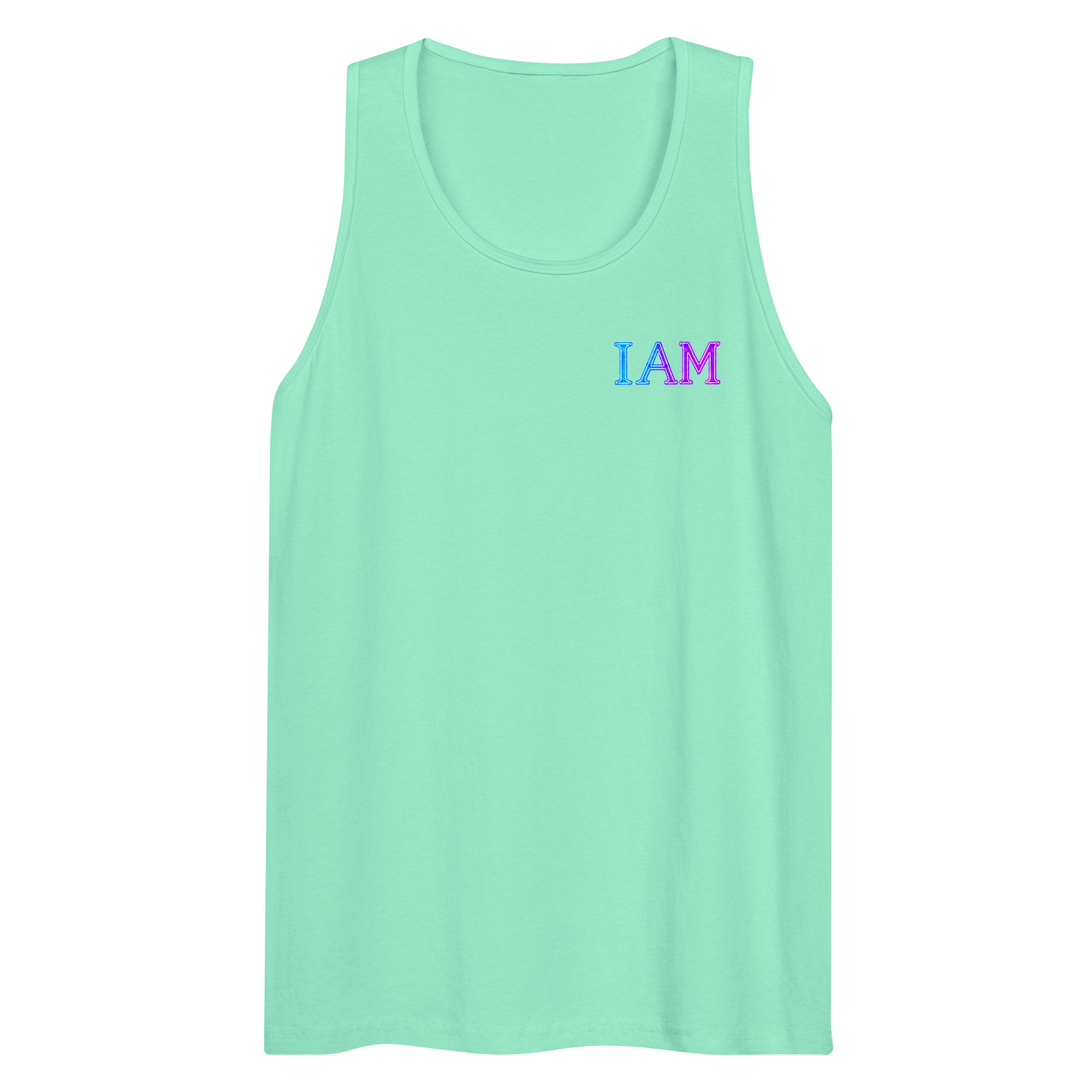 I AM Neon Men’s Premium Tank Top 002 - Image 38