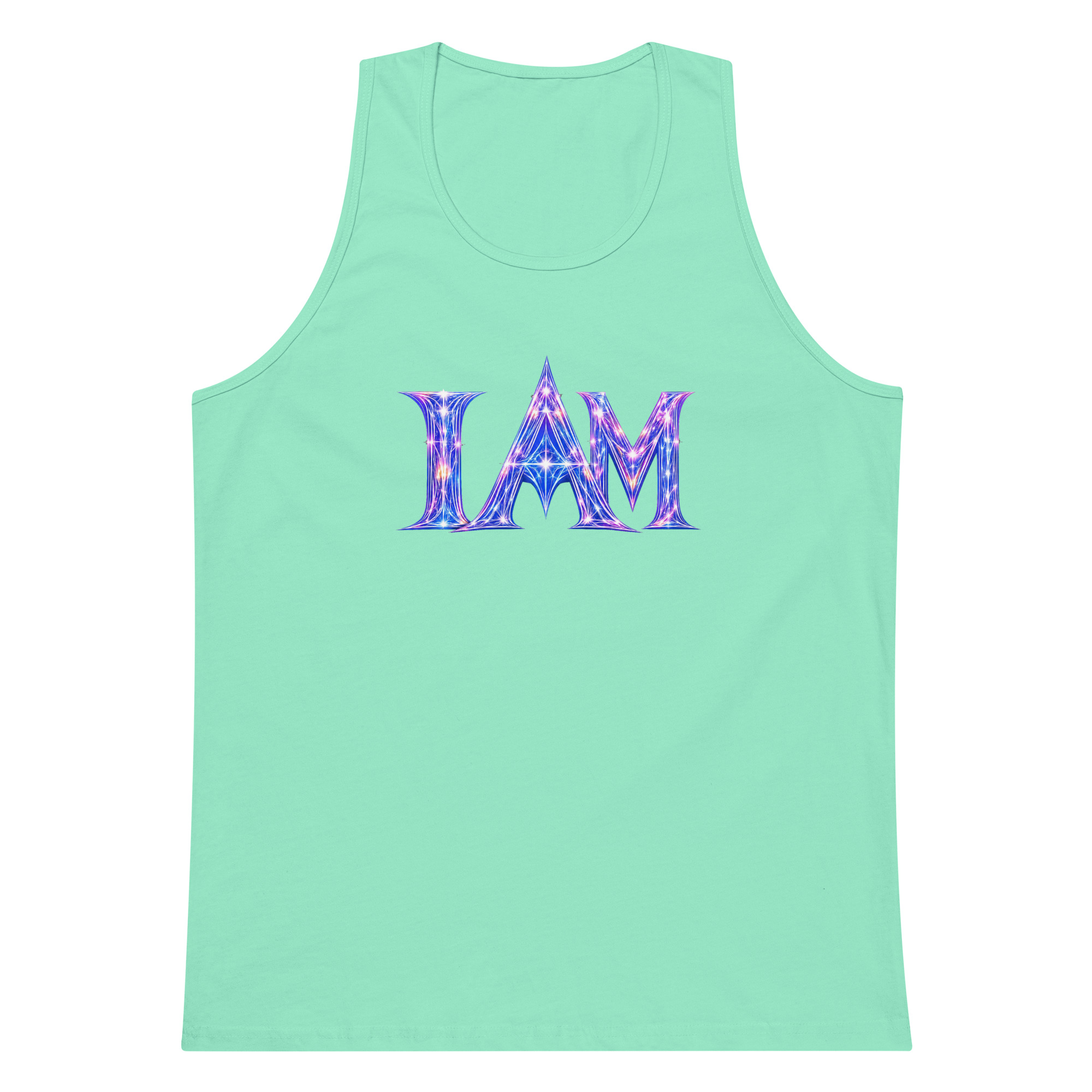 I AM Light Codes Men’s Premium Tank Top 001 - Image 12