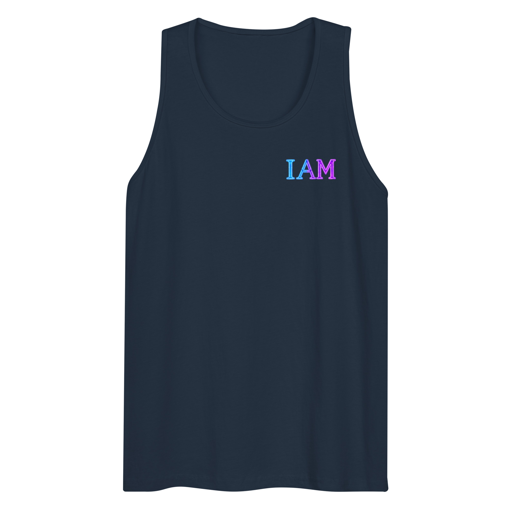 I AM Neon Men’s Premium Tank Top 002 - Image 30