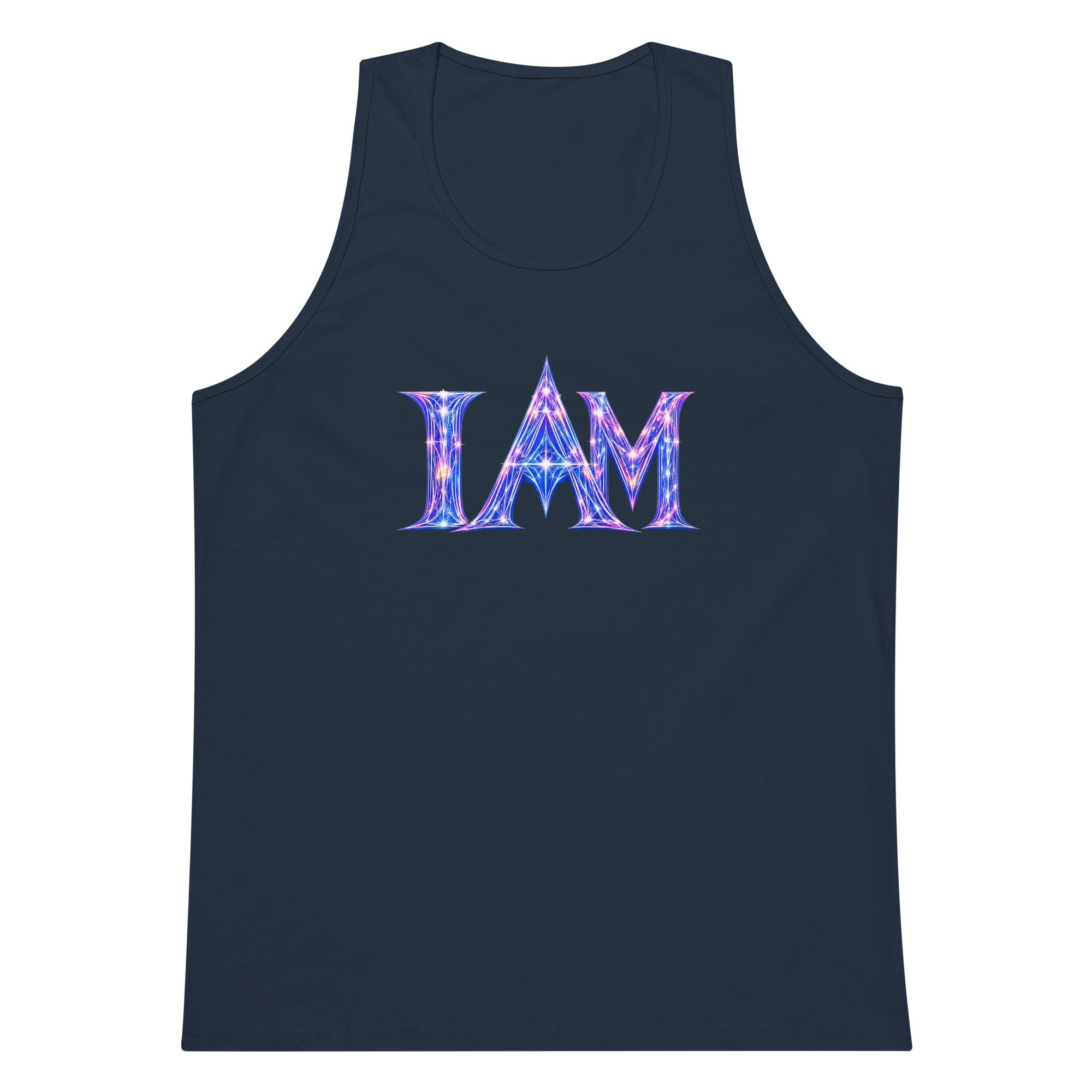 I AM Light Codes Men’s Premium Tank Top 001 - Image 4