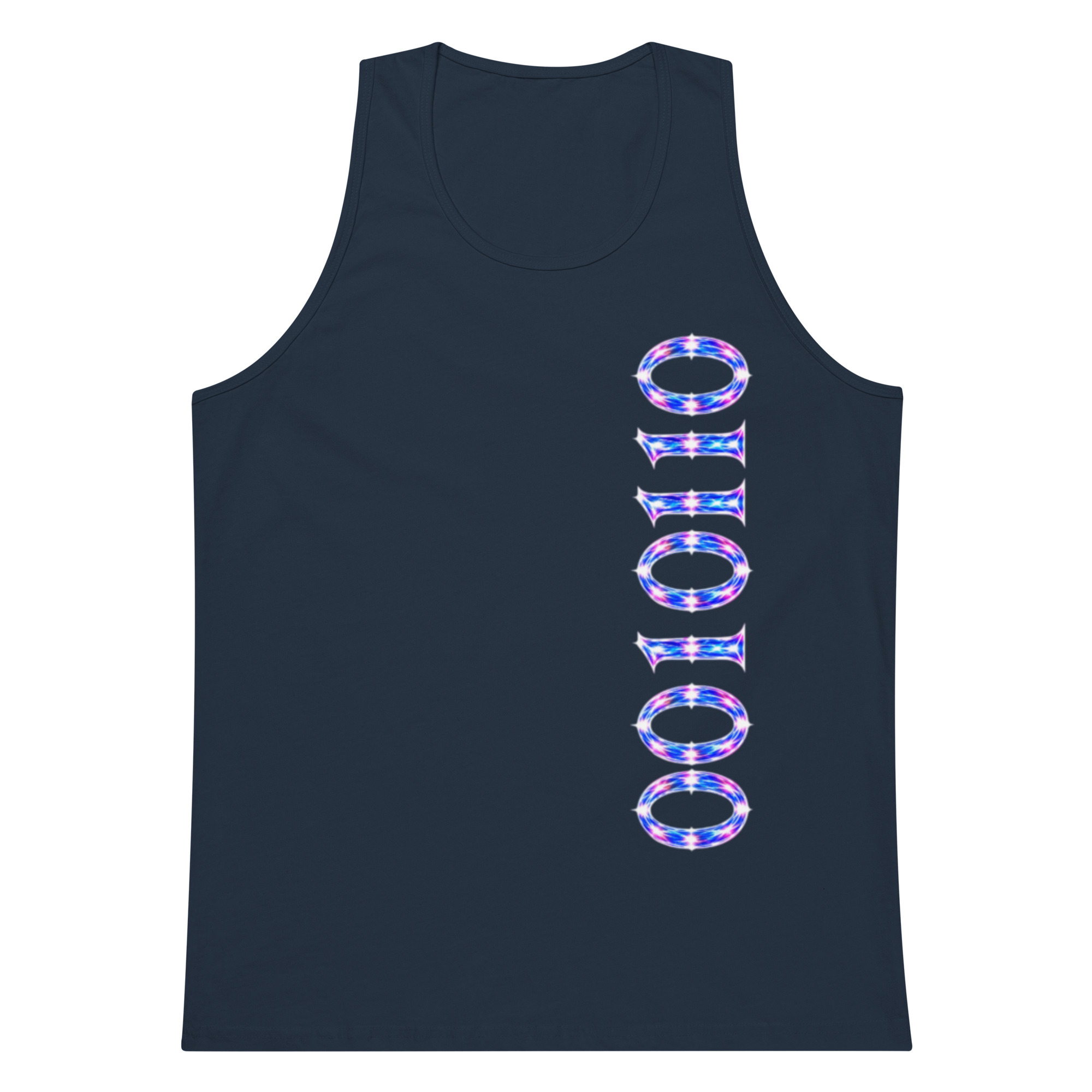 0010110 Light Codes Men’s Premium Tank Top 003 - Image 5
