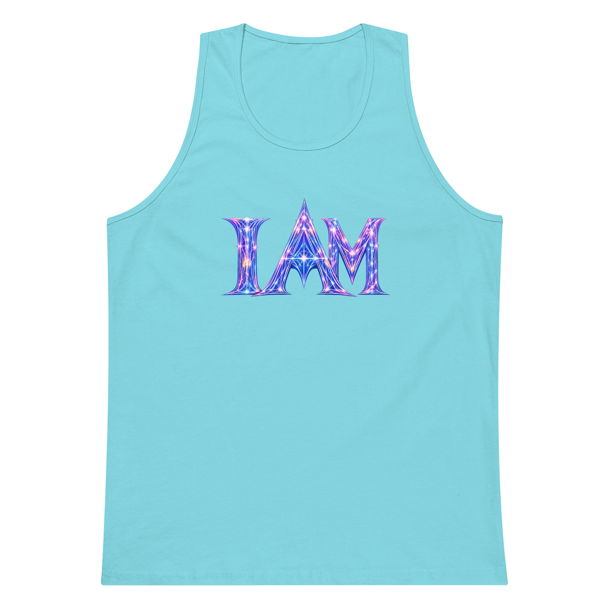 I AM Light Codes Men’s Premium Tank Top 001 - Image 11