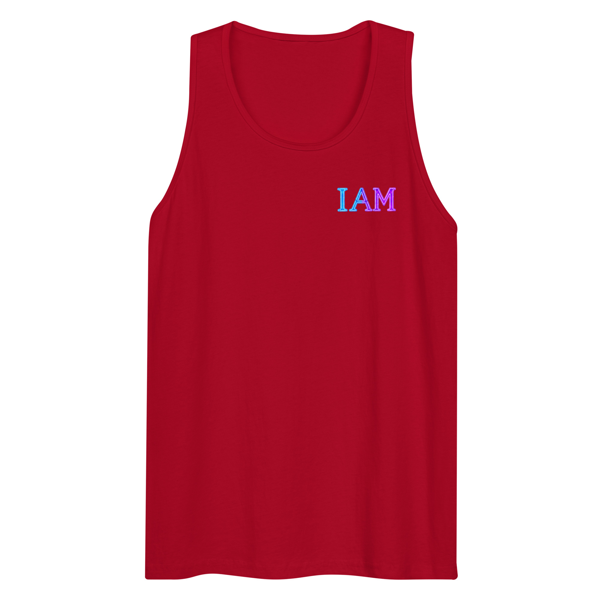 I AM Neon Men’s Premium Tank Top 002 - Image 29
