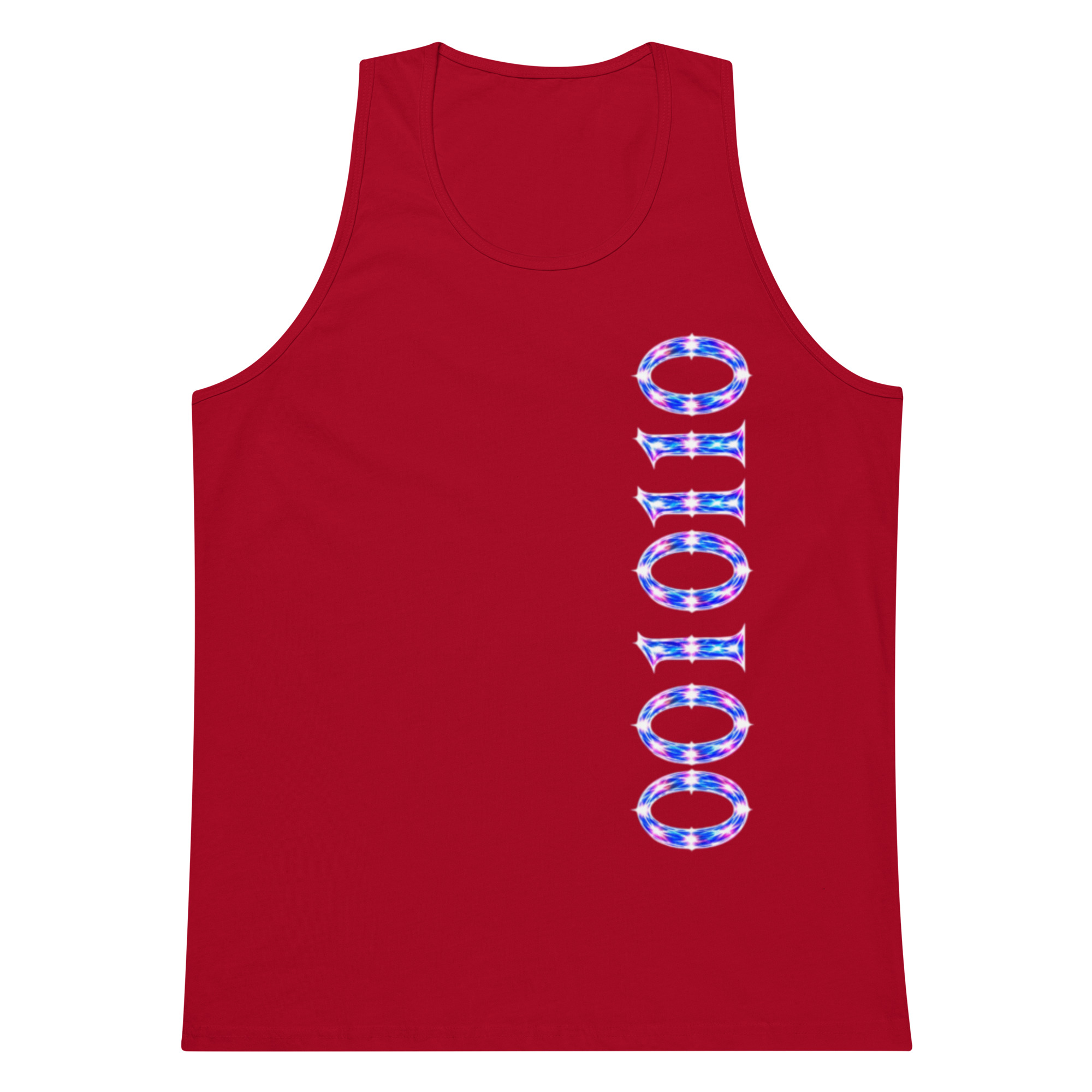 0010110 Light Codes Men’s Premium Tank Top 003 - Image 4