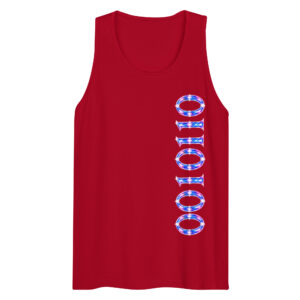 0010110 Light Codes Men’s Premium Tank Top 003