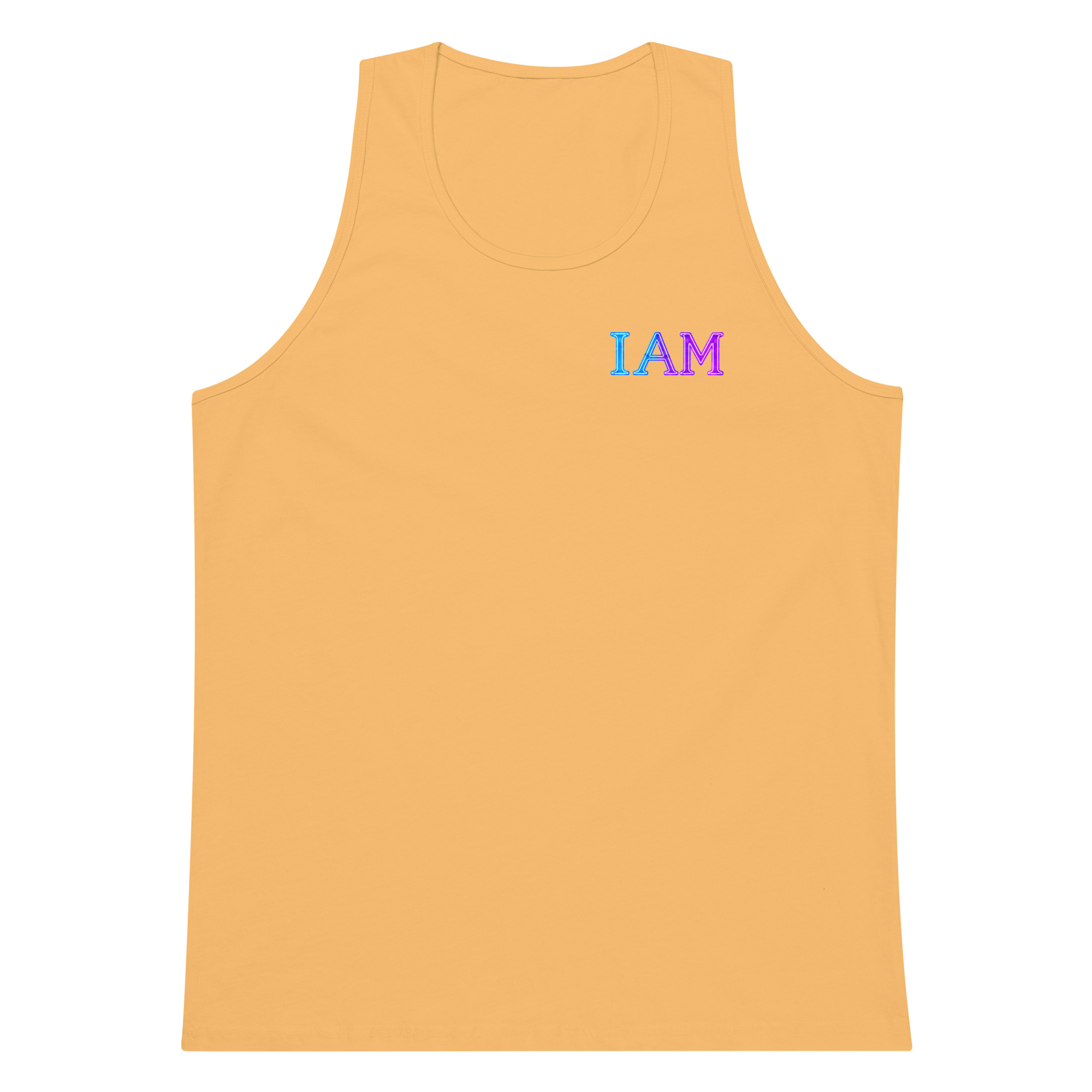I AM Neon Men’s Premium Tank Top 002 - Image 11