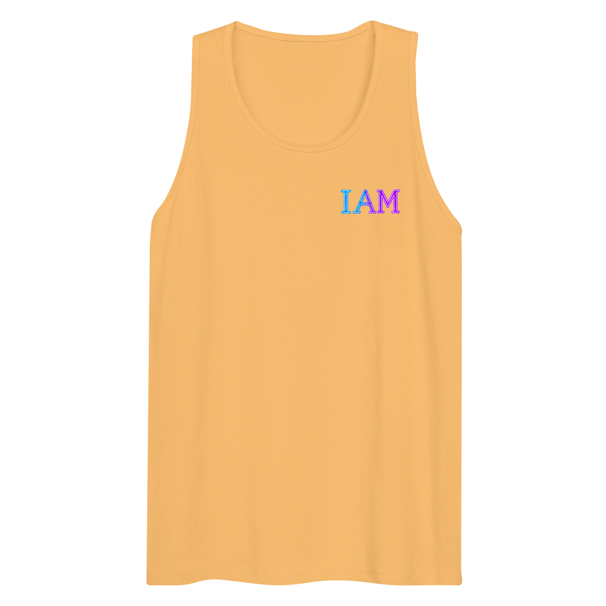 I AM Neon Men’s Premium Tank Top 002 - Image 36