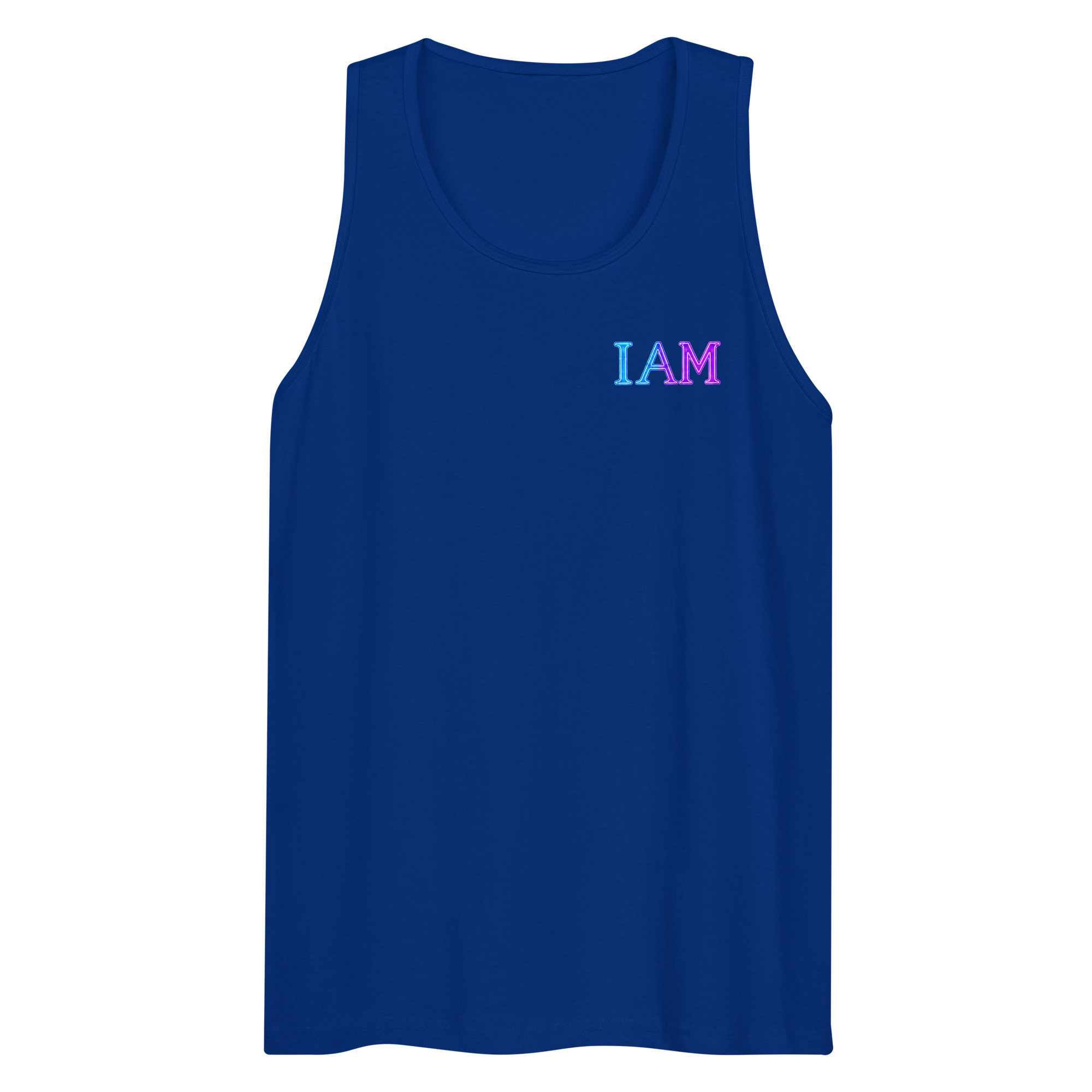 I AM Neon Men’s Premium Tank Top 002 - Image 28