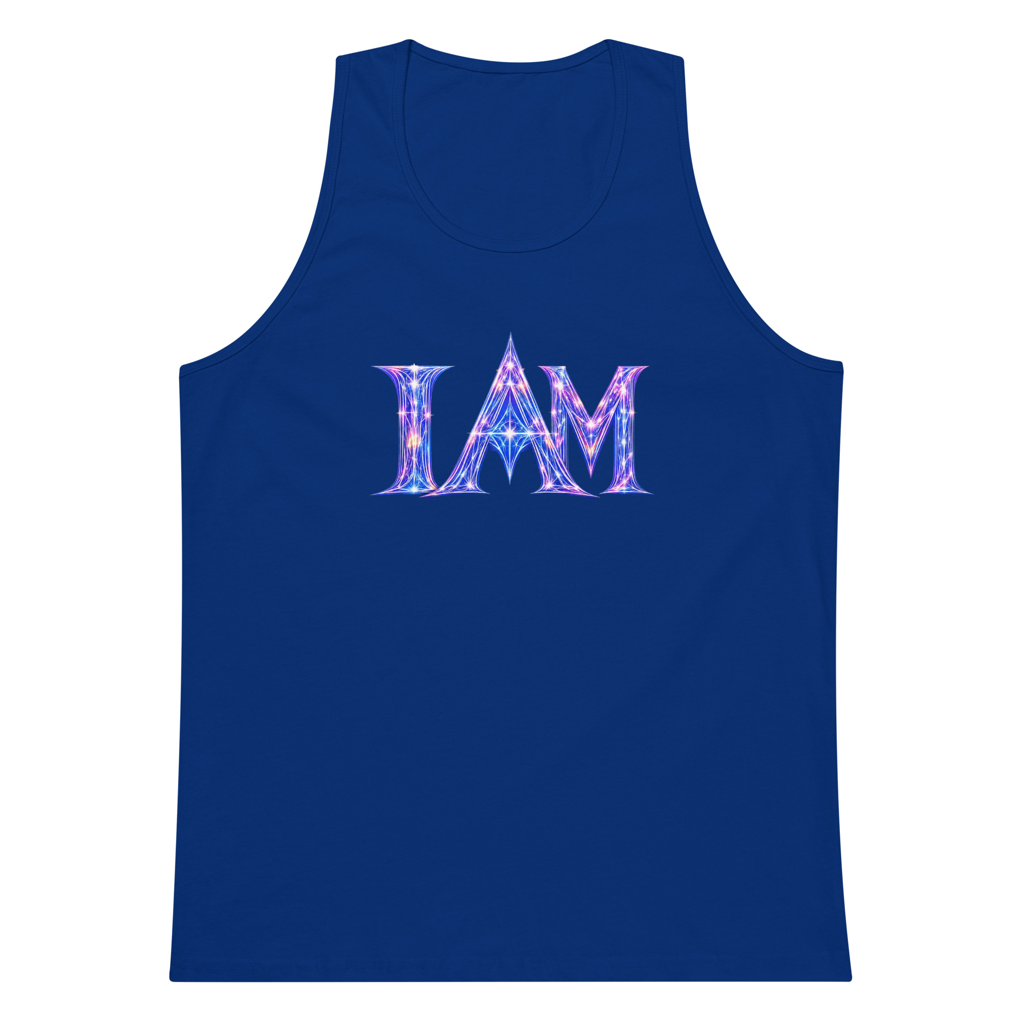 I AM Light Codes Men’s Premium Tank Top 001 - Image 3