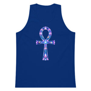 Ankh Light Codes Men’s Premium Tank Top 001