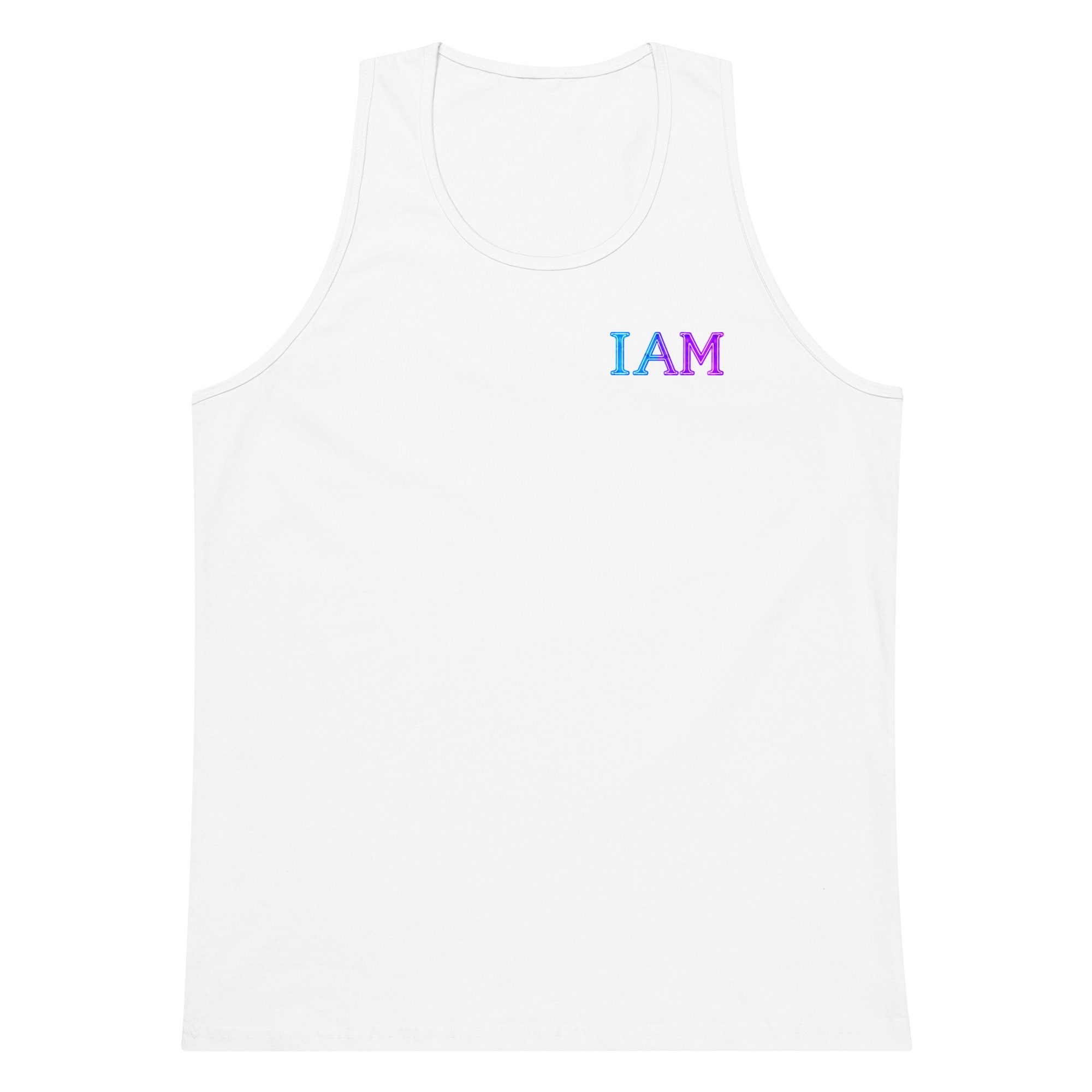 I AM Neon Men’s Premium Tank Top 002 - Image 14
