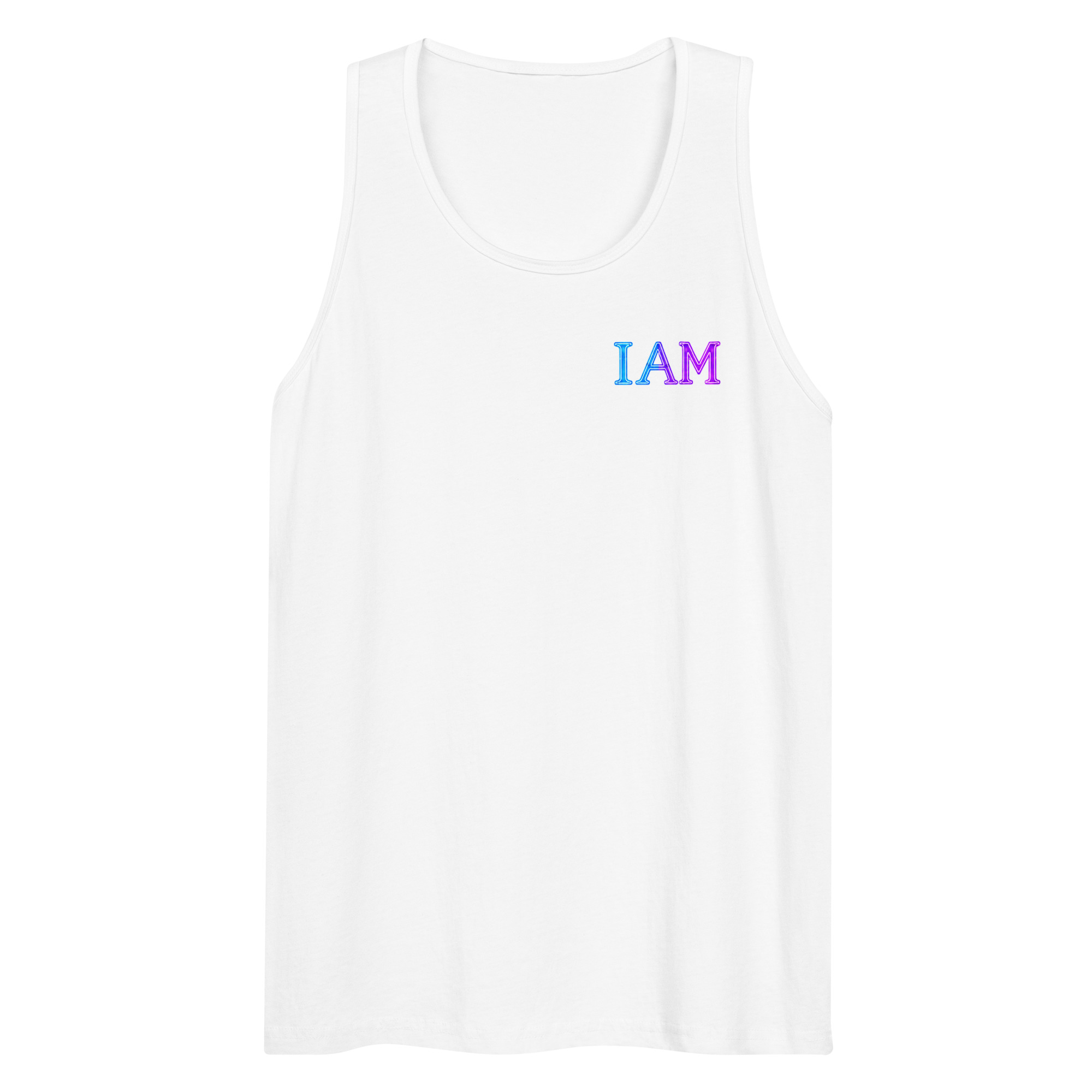I AM Neon Men’s Premium Tank Top 002 - Image 39