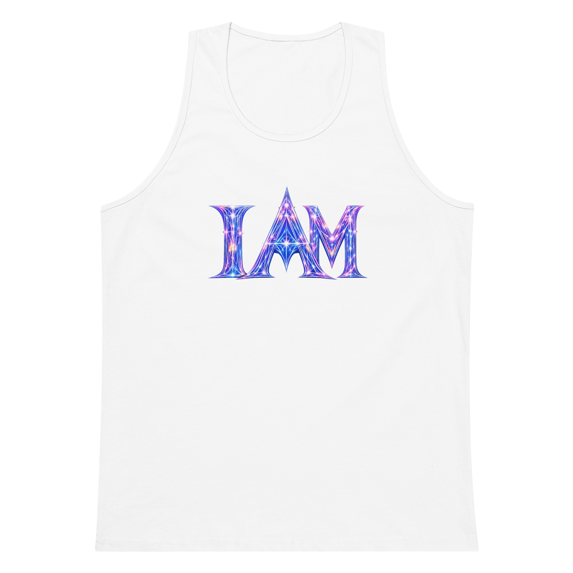 I AM Light Codes Men’s Premium Tank Top 001 - Image 13