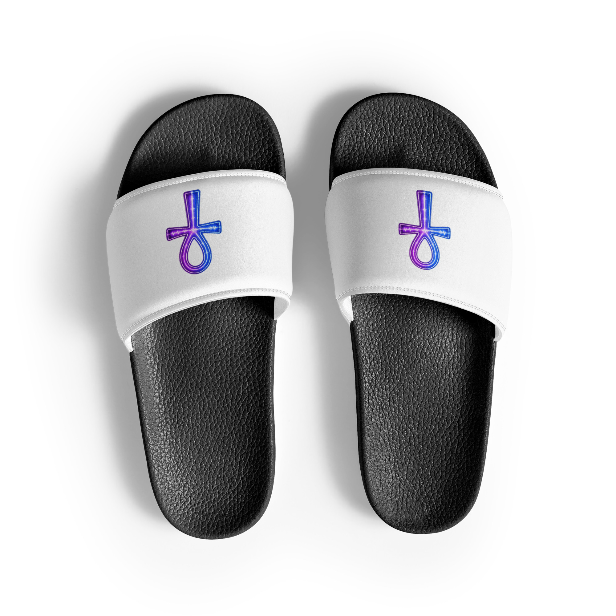 Ankh Neon Men’s Slides - Image 2