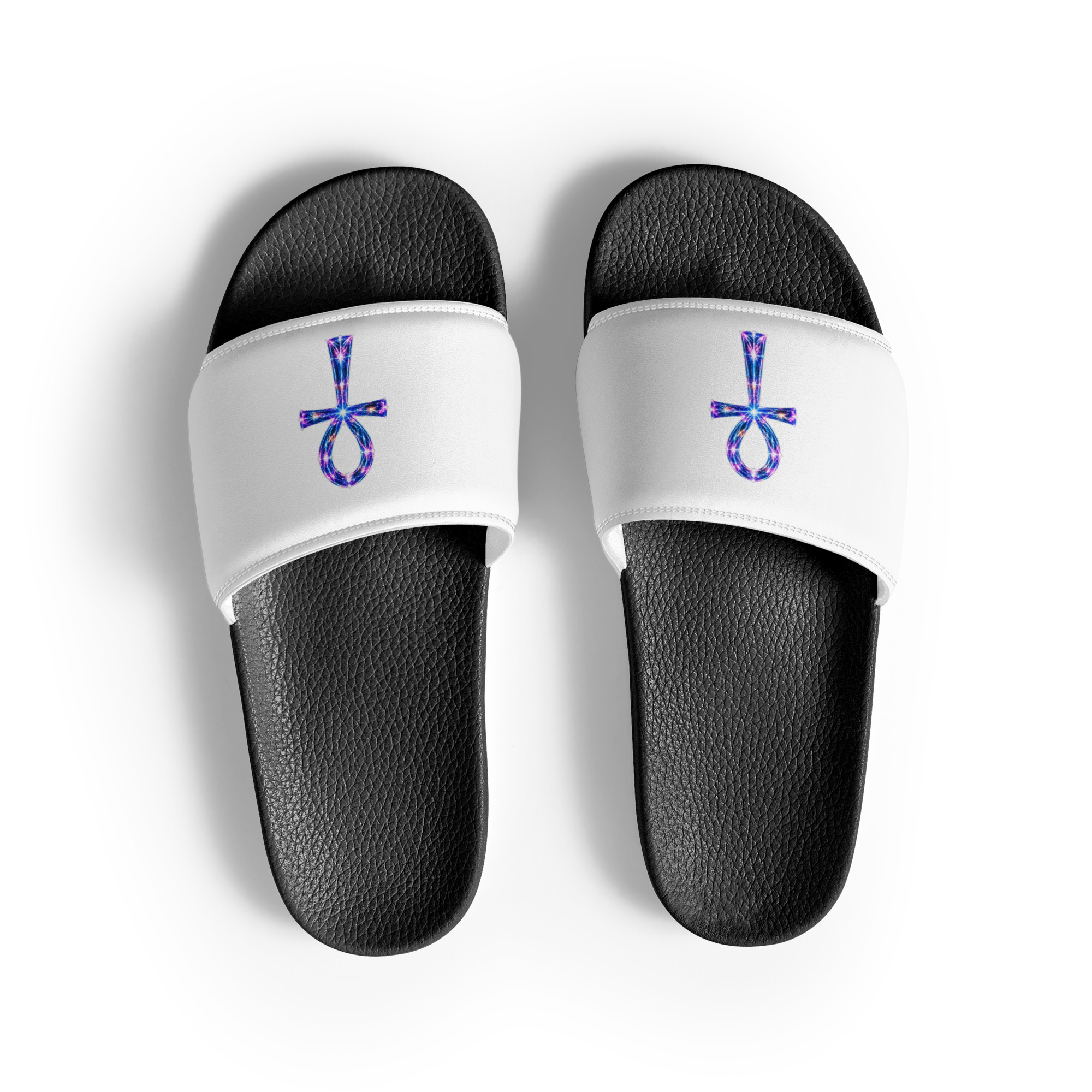 Ankh Light Codes Men's Slides - Image 2